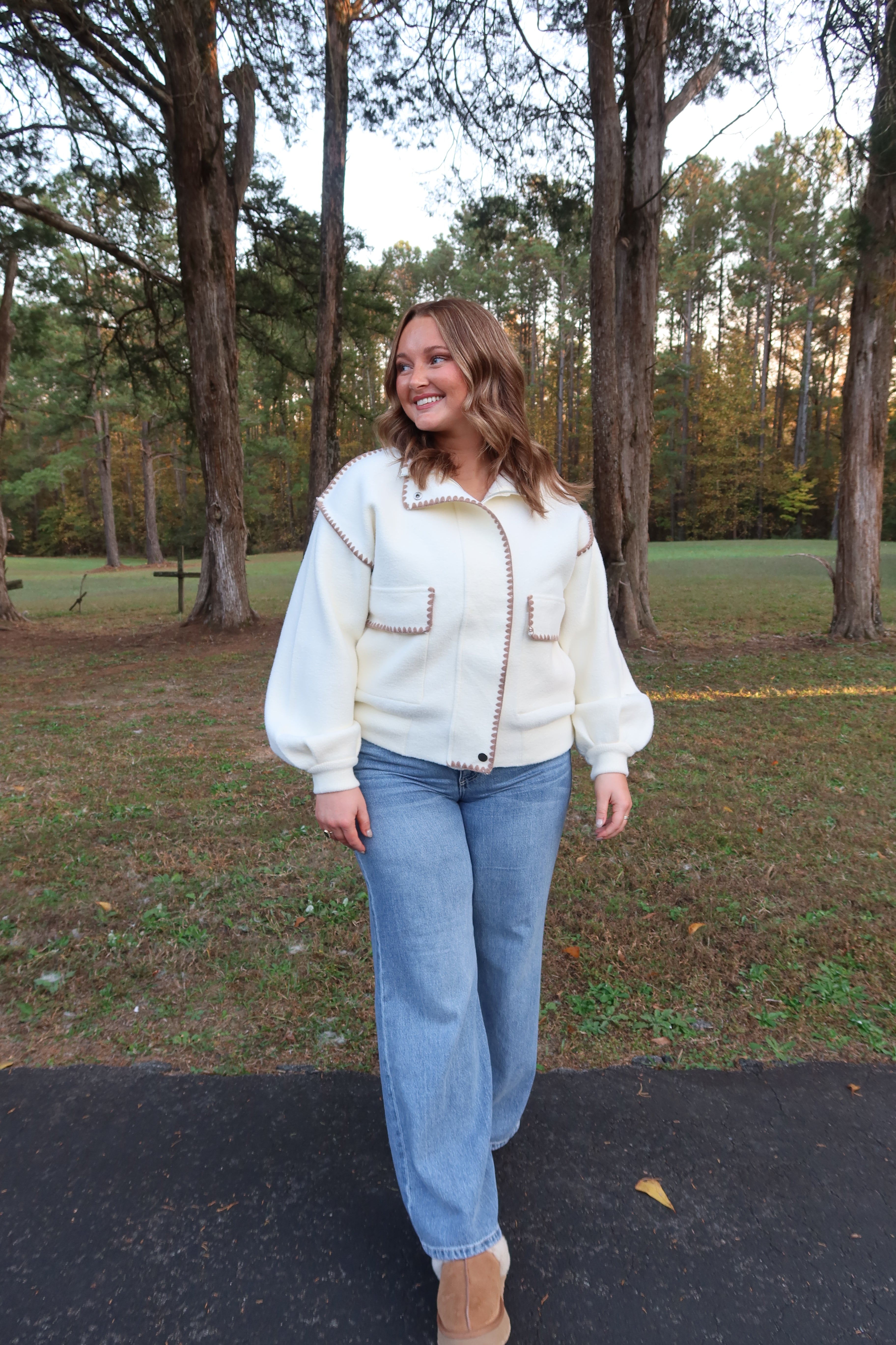 Cabinwood Jacket- Ivory/Mocha