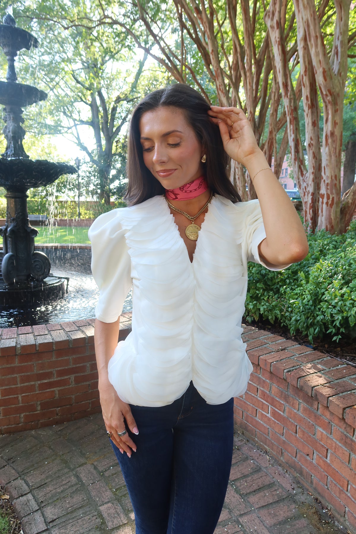 Petal Muse Top- Off White