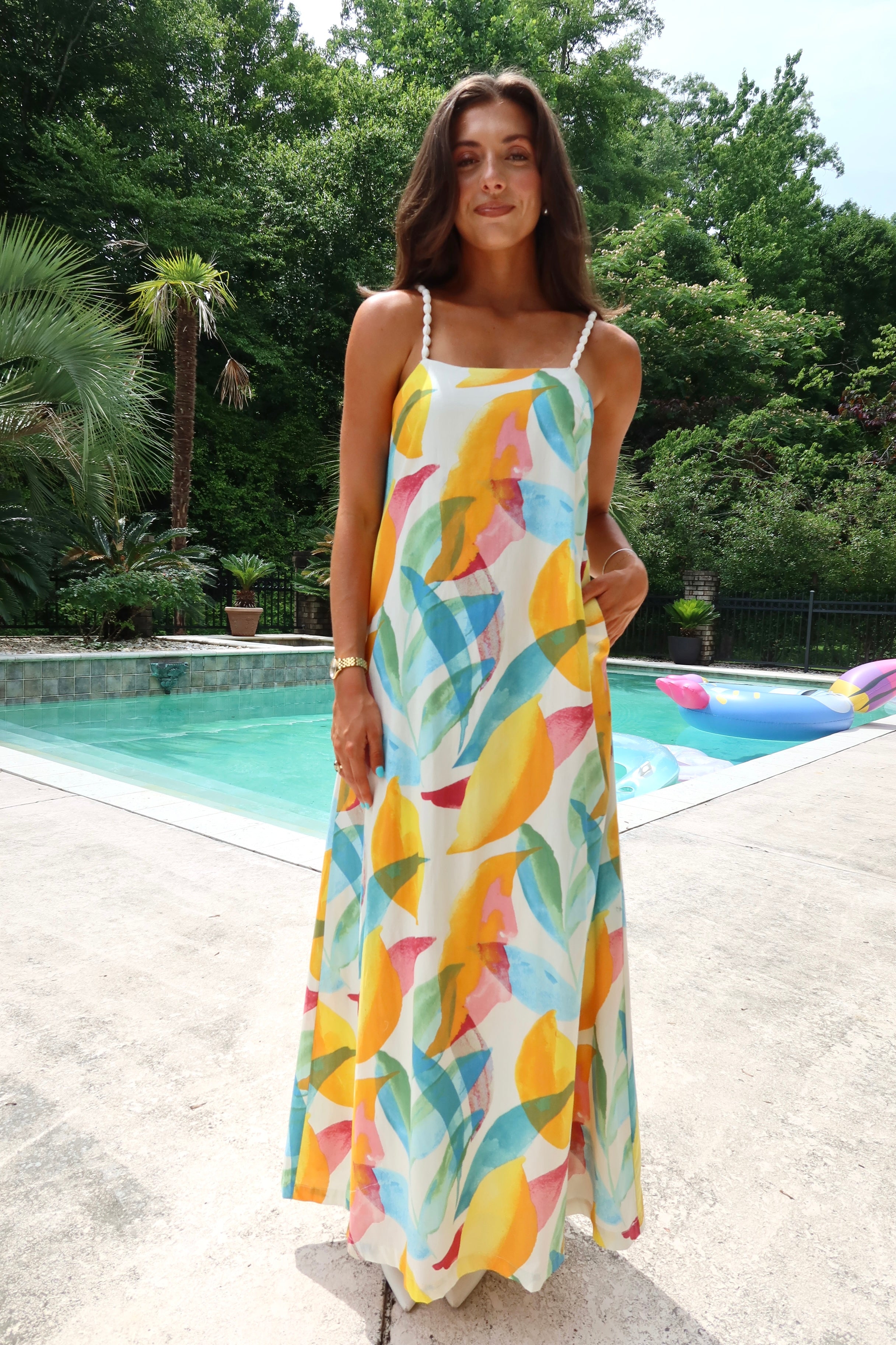 Amalfi Maxi Dress- Multi