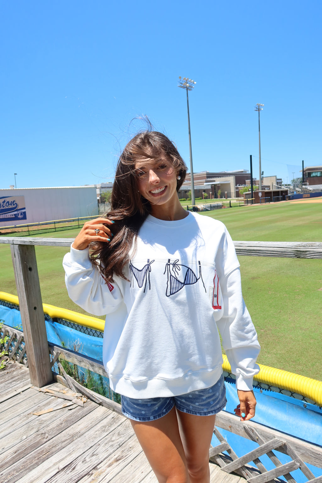 All-American Summer Crewneck- White