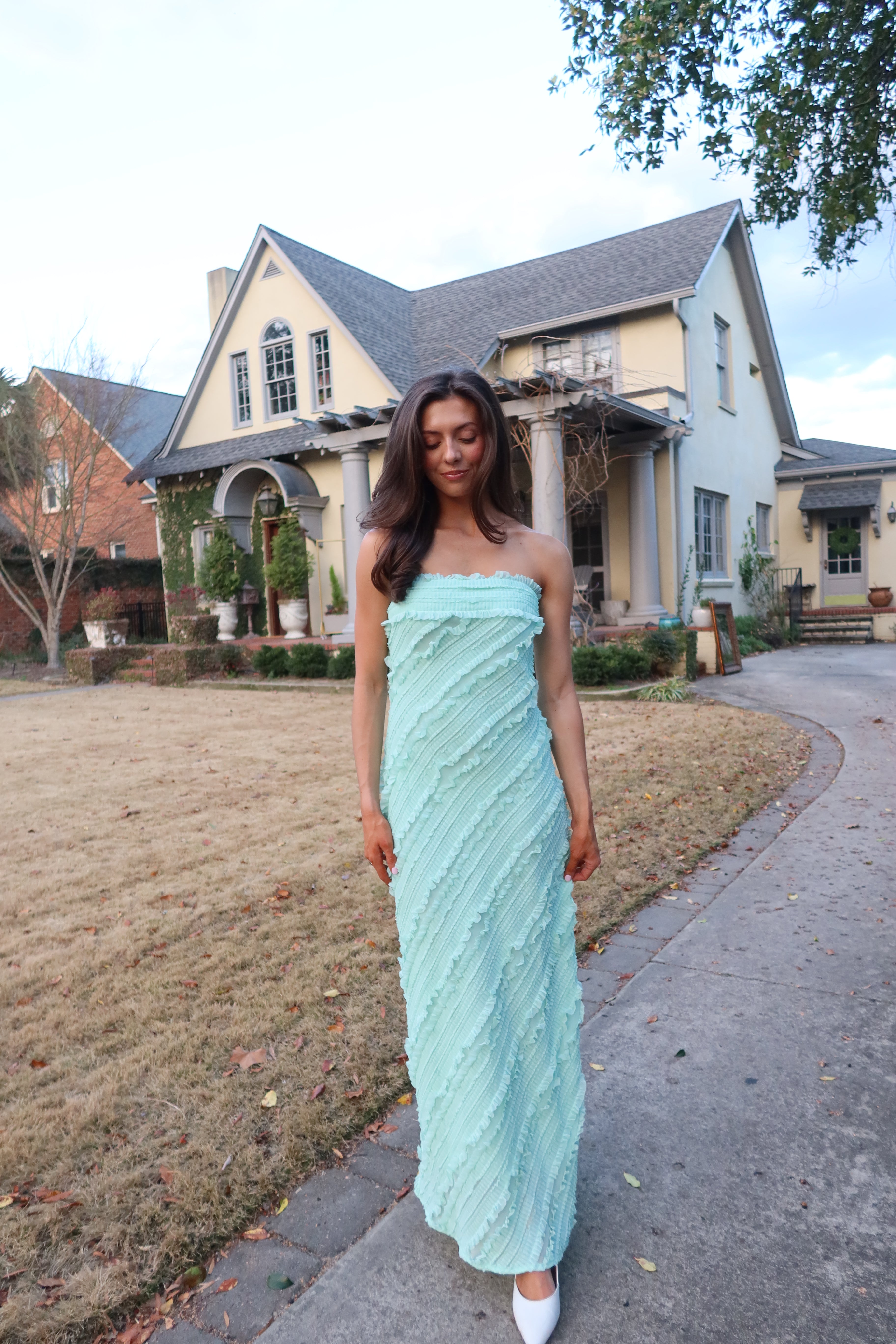 Mint Meadow Maxi Dress- Mint Green