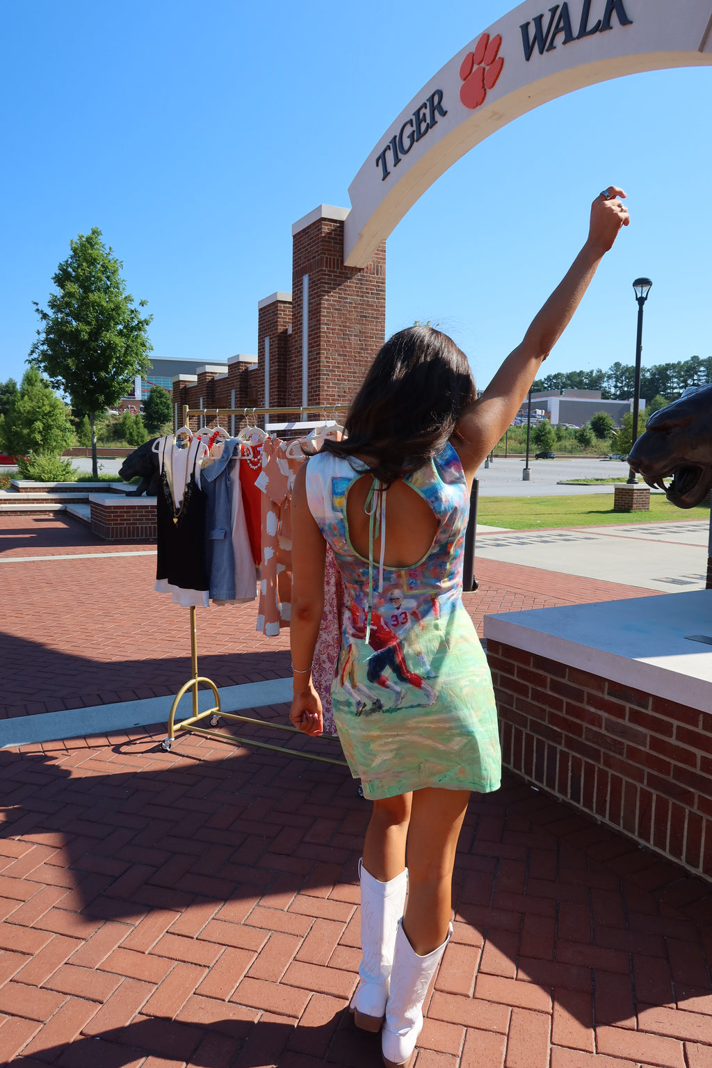 PREORDER 8/20 Football Game Day Mini Dress- Multi