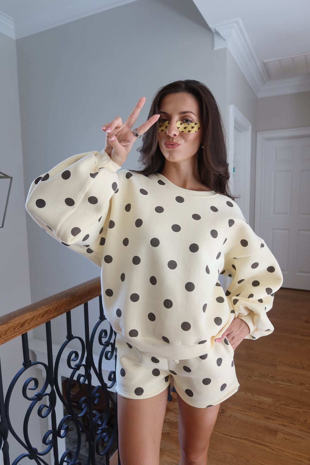 Poppy Polka Dot Set- Yellow/Brown