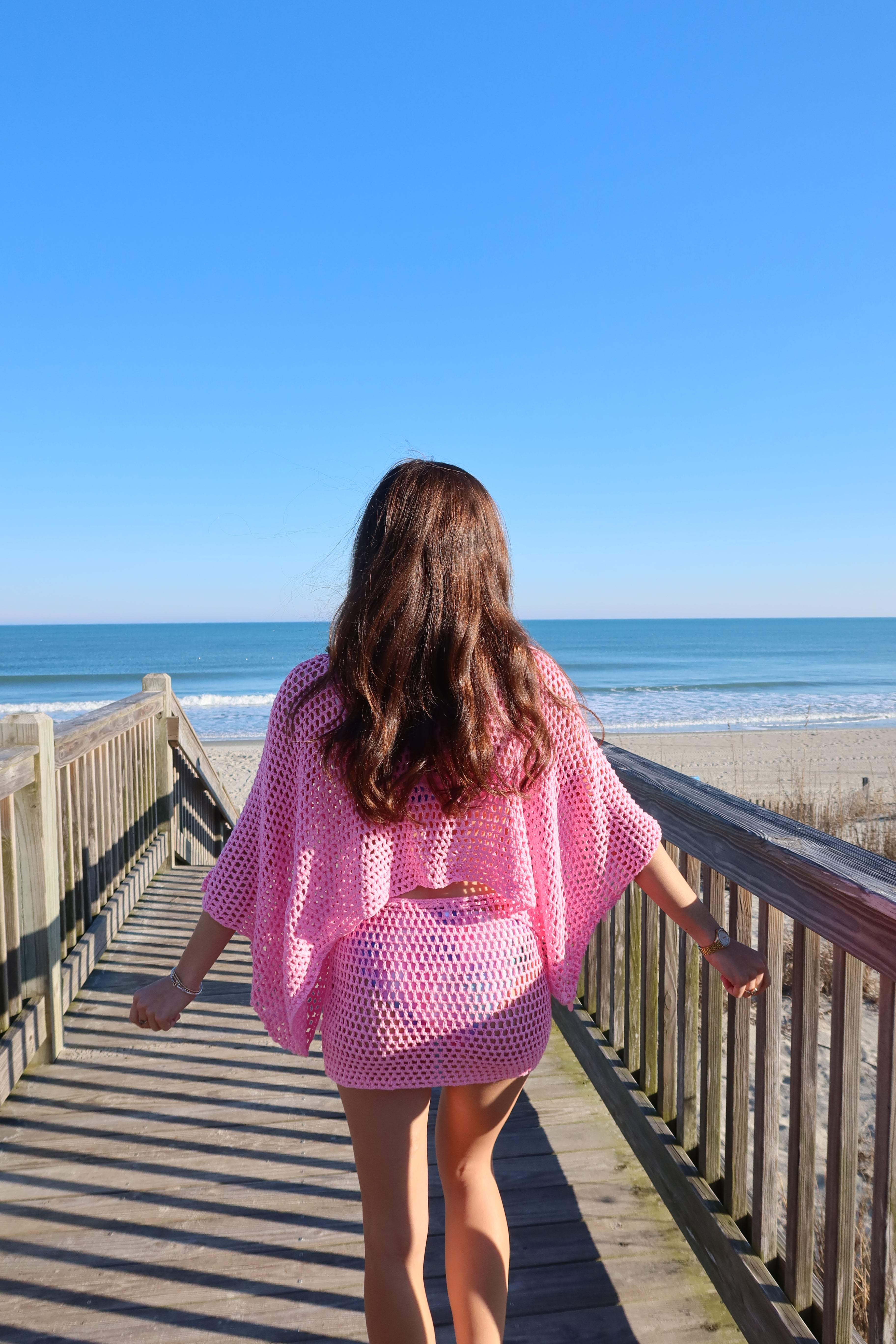 Pink Paradise Sequin Set Top- Pink