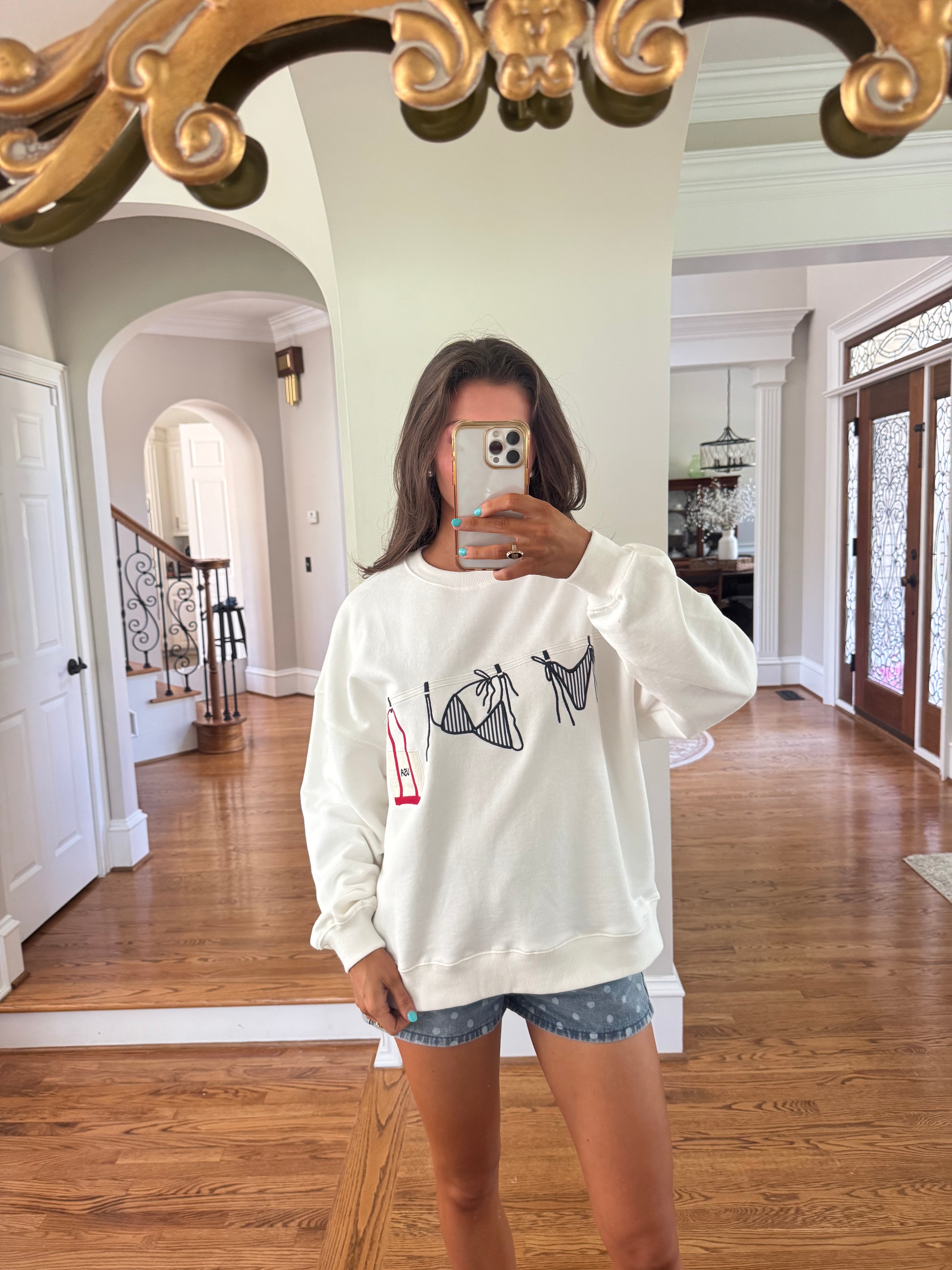 All-American Summer Crewneck- White