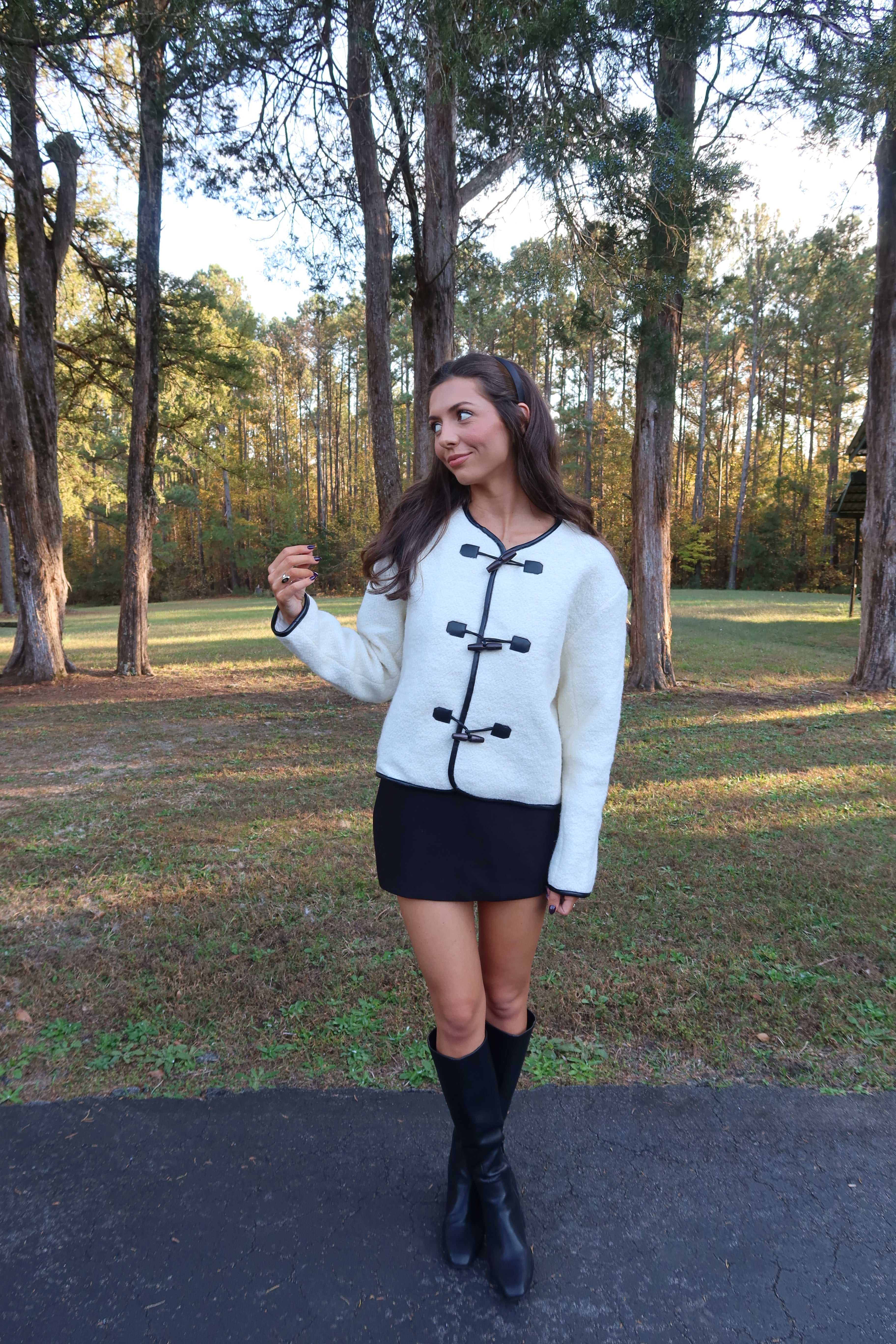 Cotswold Jacket- Ivory/Black