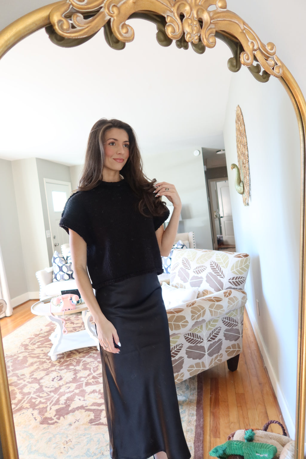 Mallory Chunky Knit Sweater- Black