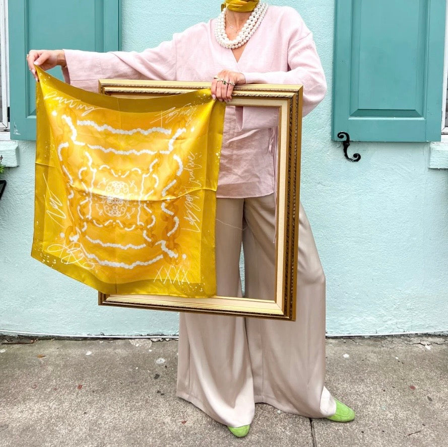 Maison Link Silk Scarf- 26x26