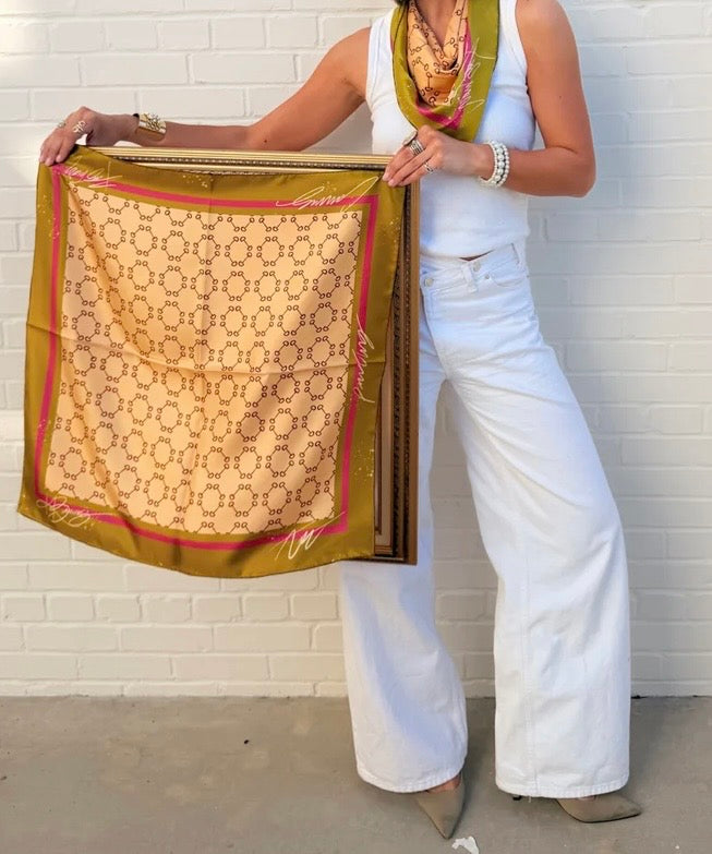Le Mors Silk Scarf- 26x26