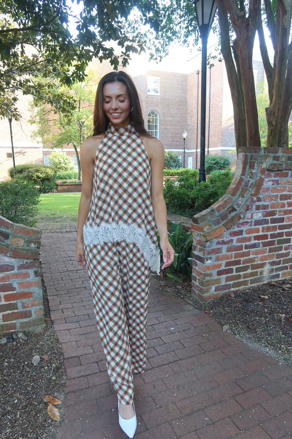Tuscan Lace Asymmetrical Top- Multi