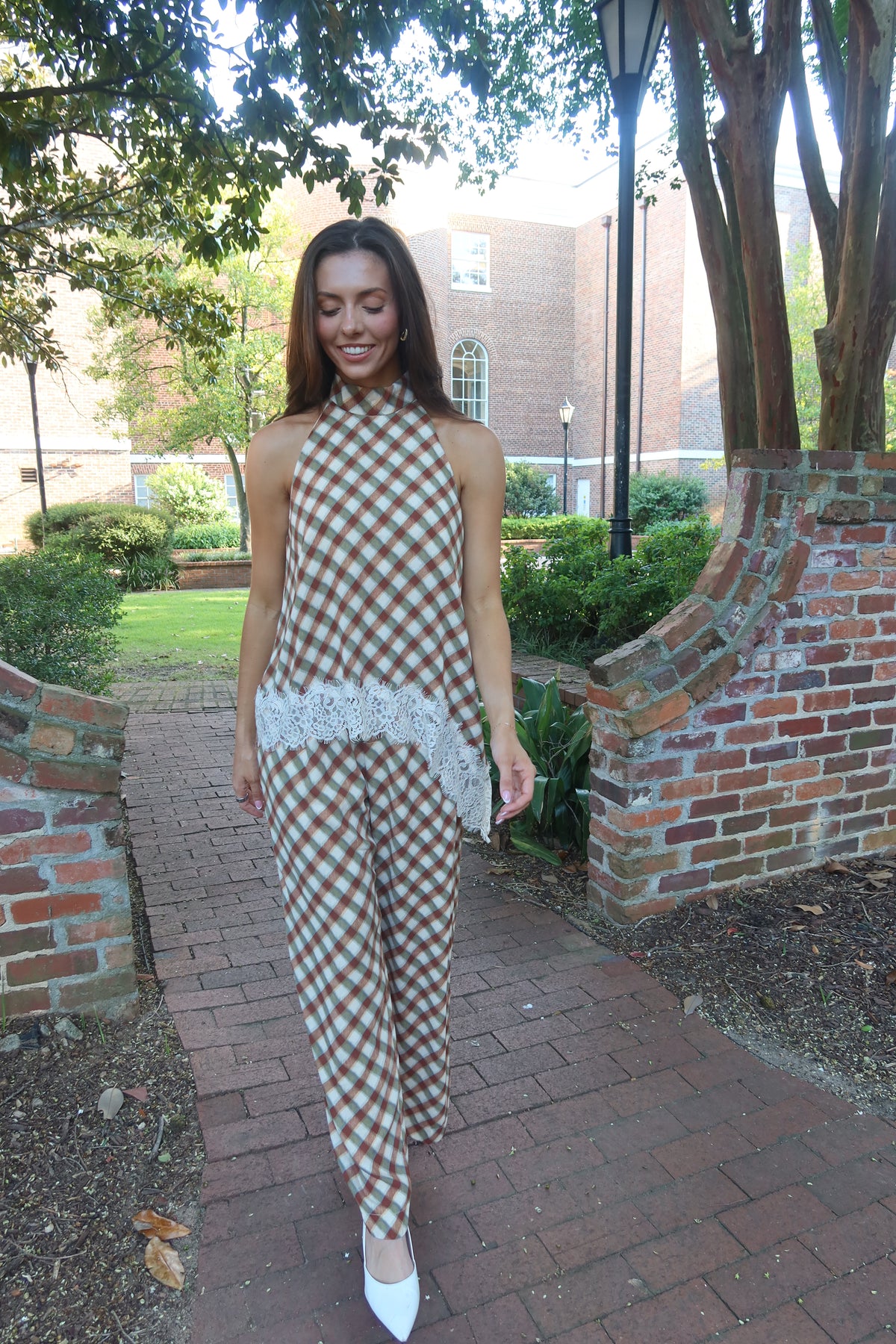 Tuscan Lace Asymmetrical Top- Multi