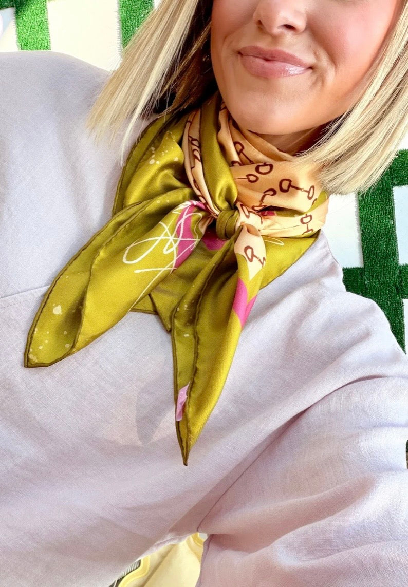 Le Mors Silk Scarf- 35x35