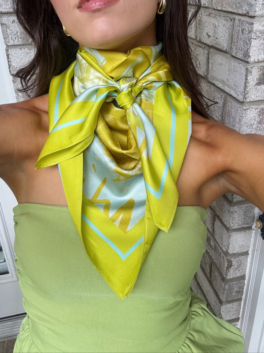 NY Said I love you Silk Scarf- 35x35