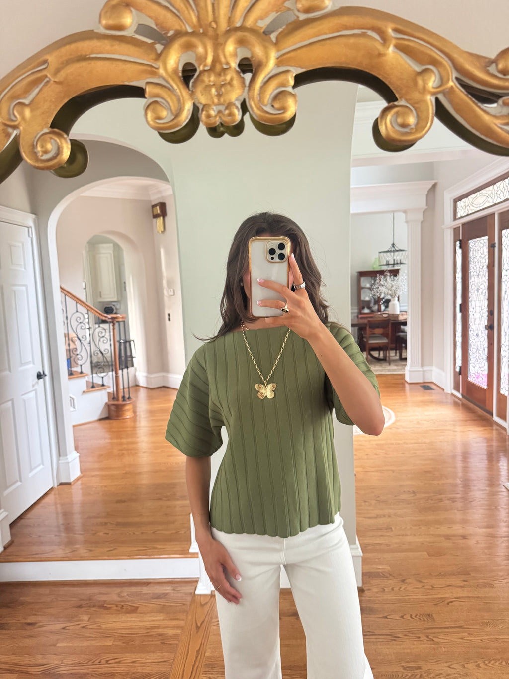Lorelai Top- Martini Olive