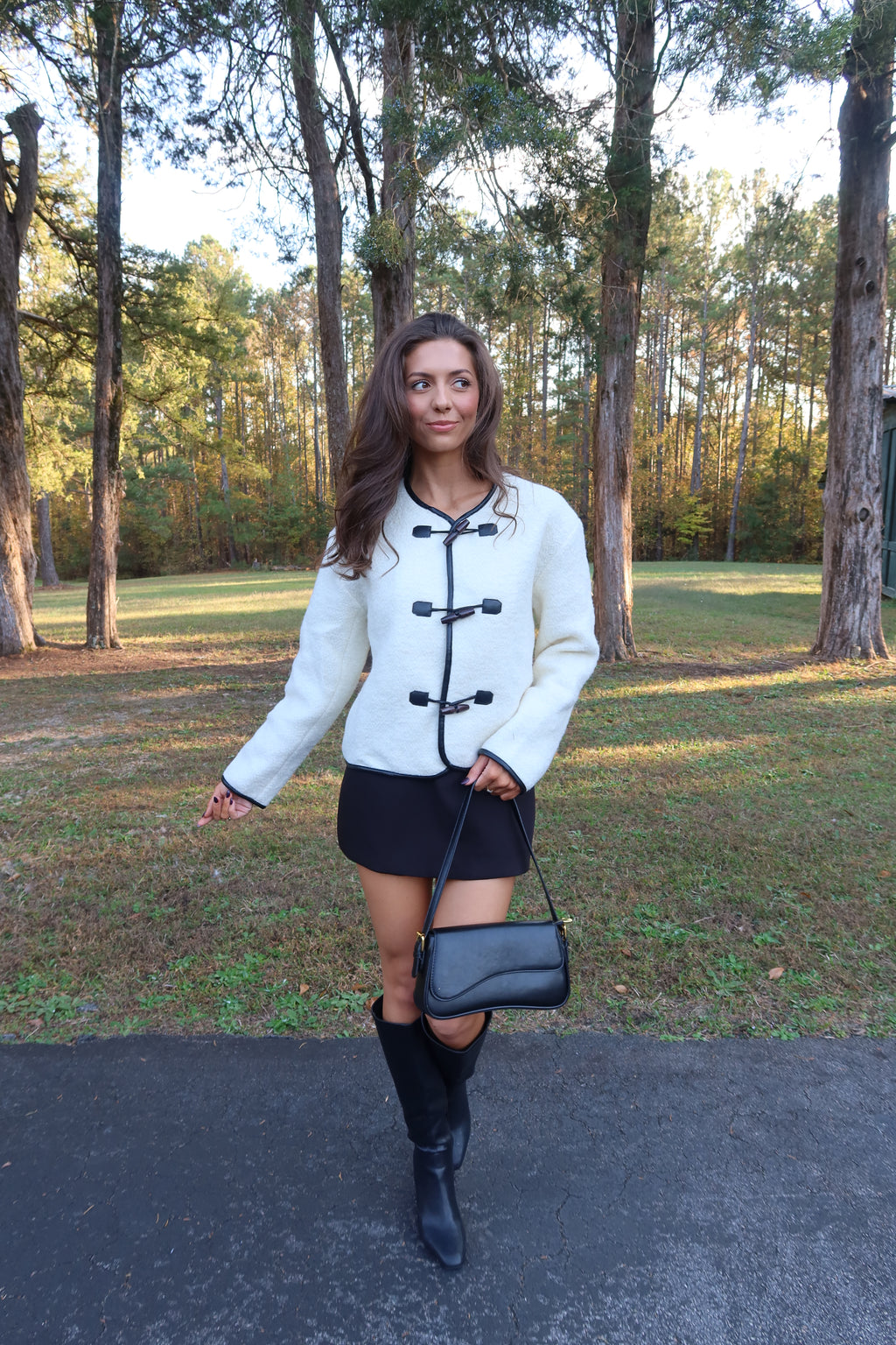 Cotswold Jacket- Ivory/Black
