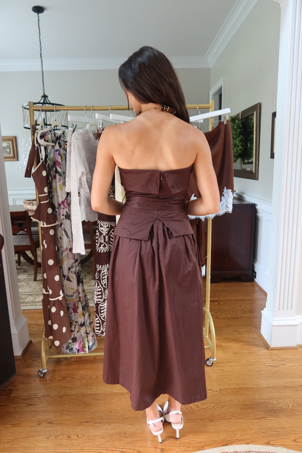 Cinnamon Sugar Midi Dress- Brown