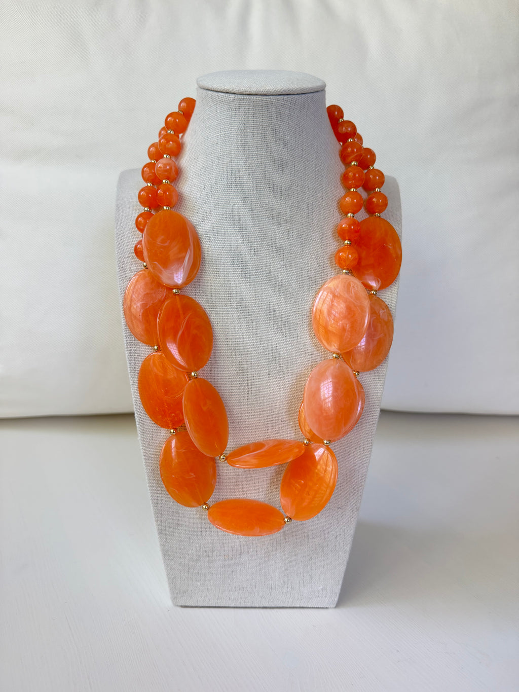 Orange Blossom Double Necklace
