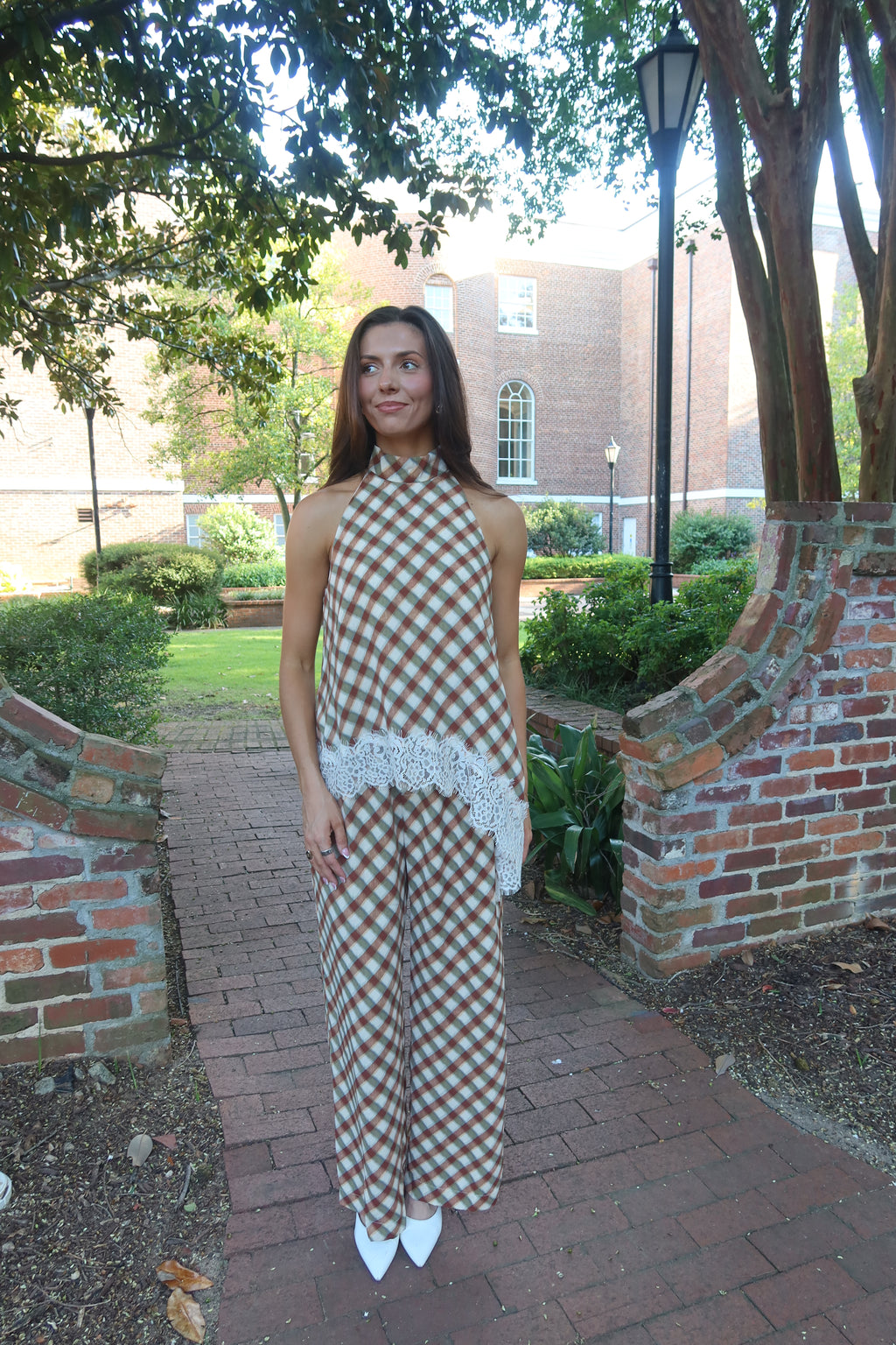 Tuscan Lace Asymmetrical Top- Multi