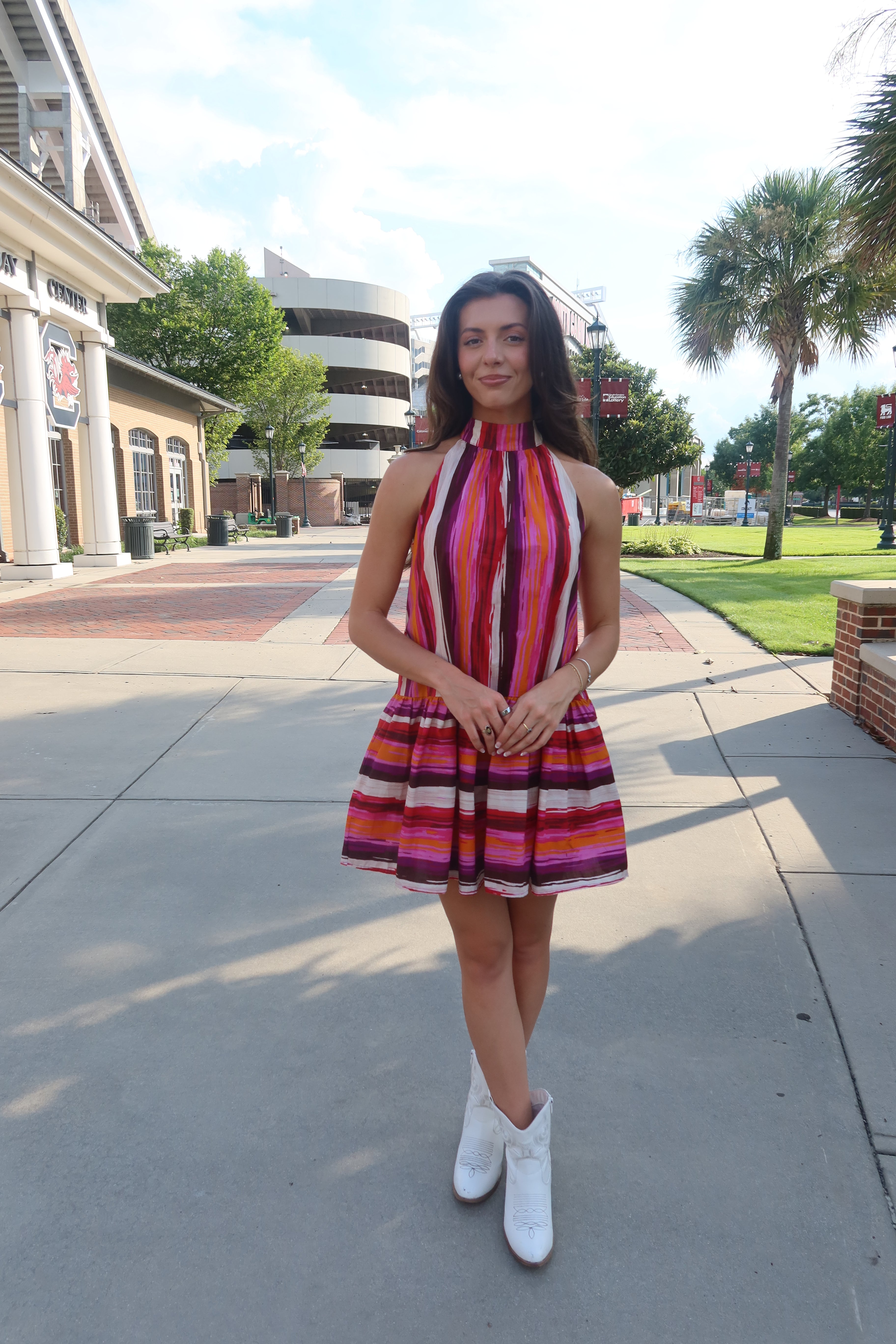 Tiger Town Mini Dress- Multi