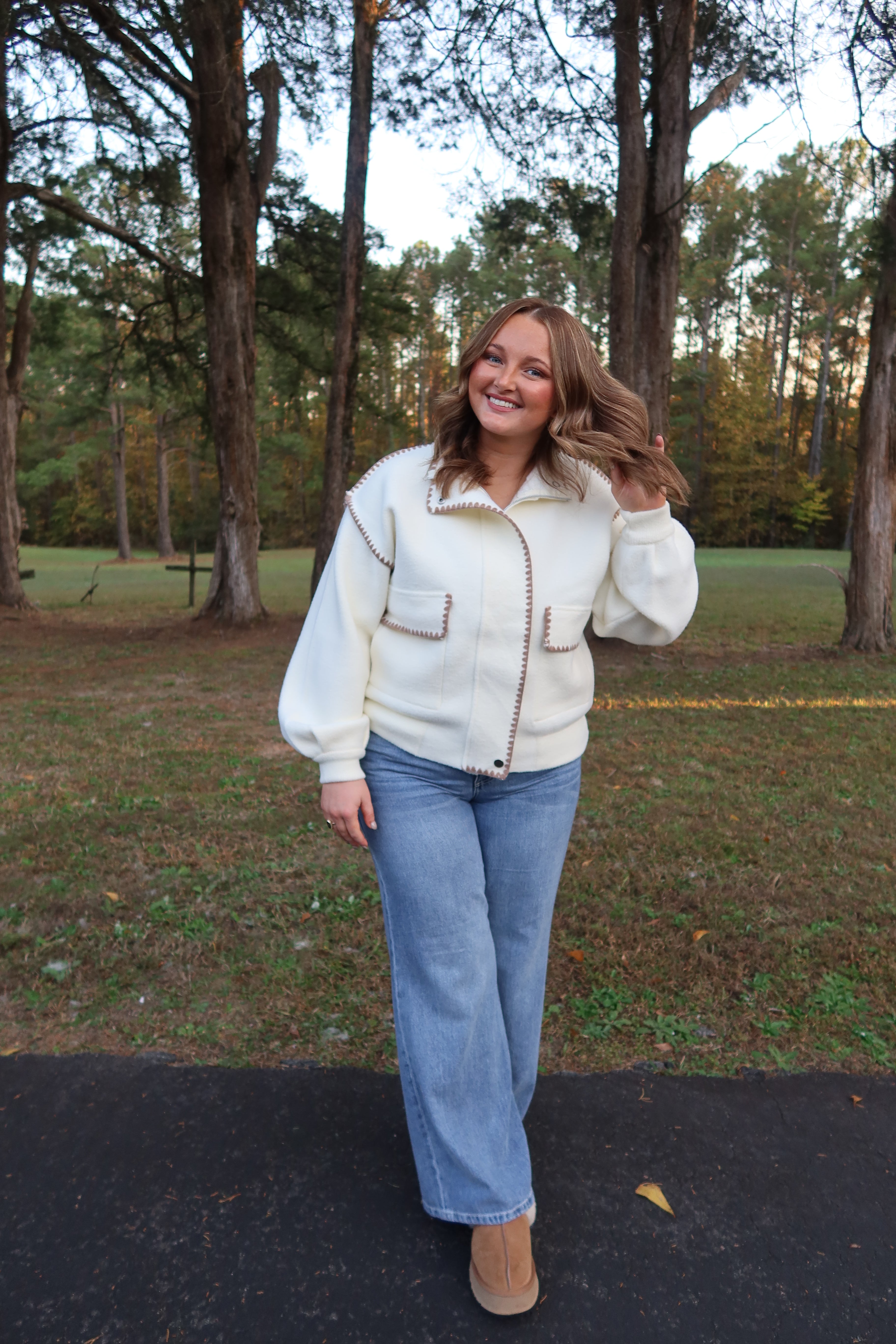 Cabinwood Jacket- Ivory/Mocha