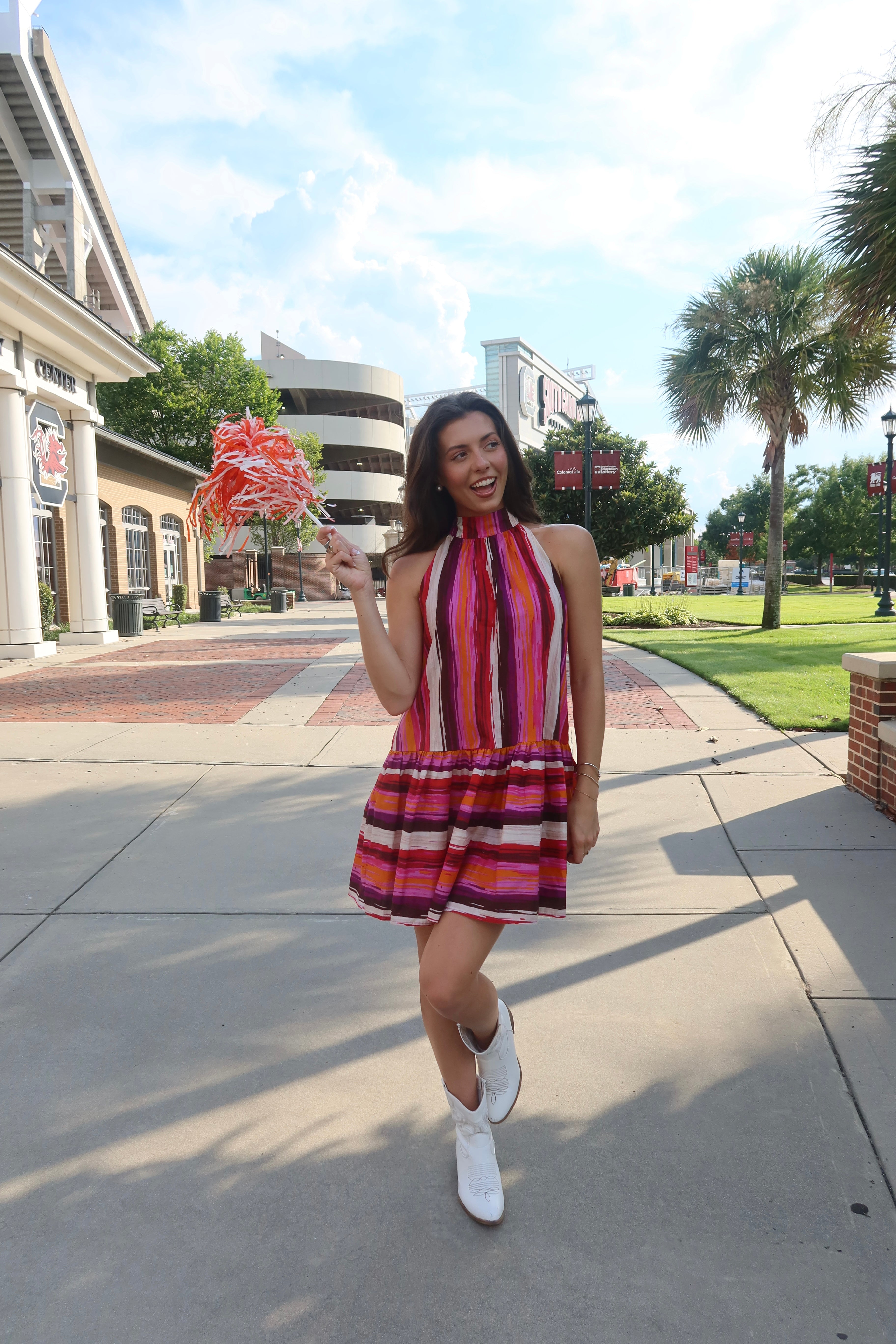 Tiger Town Mini Dress- Multi