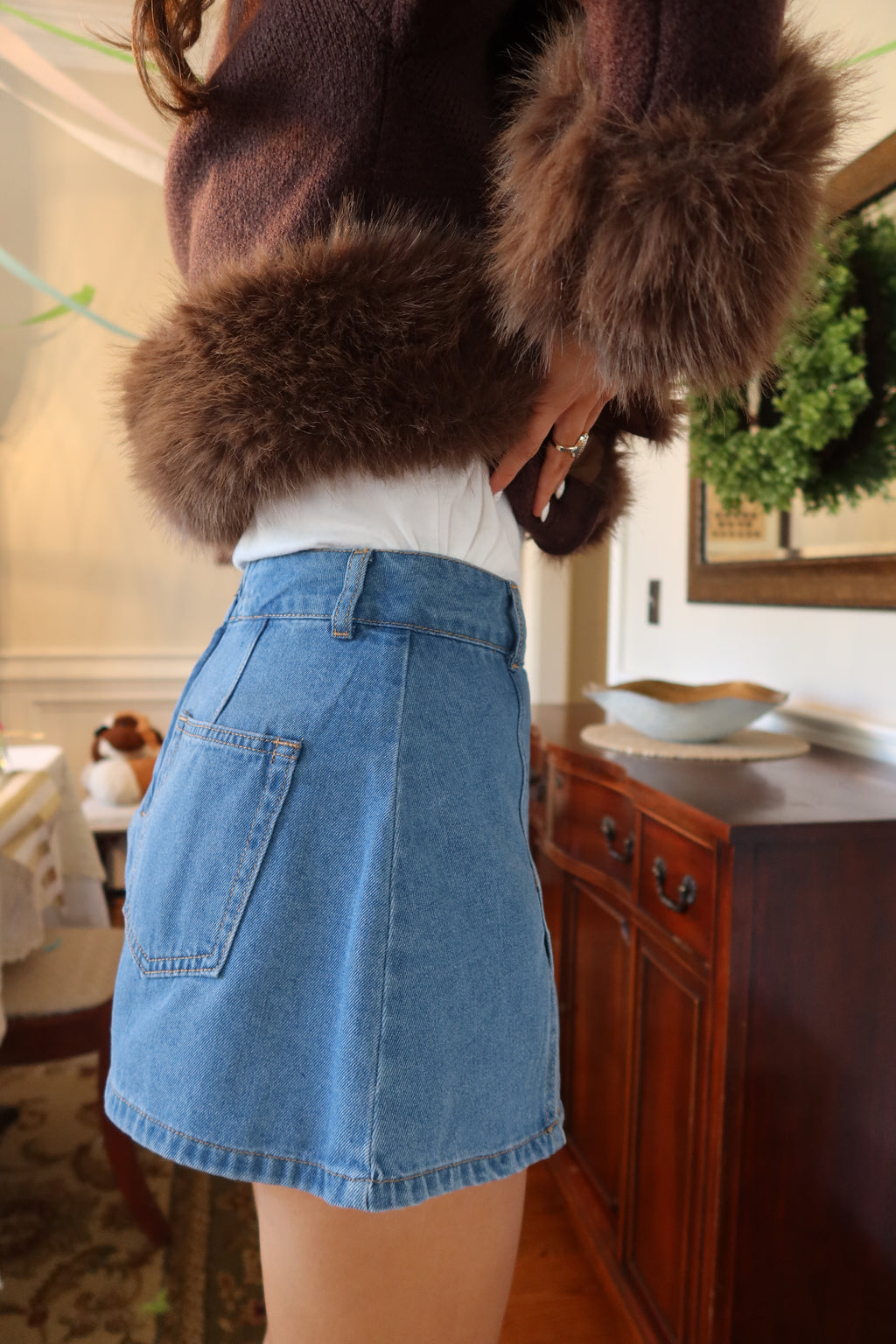 Gina Skort- Denim