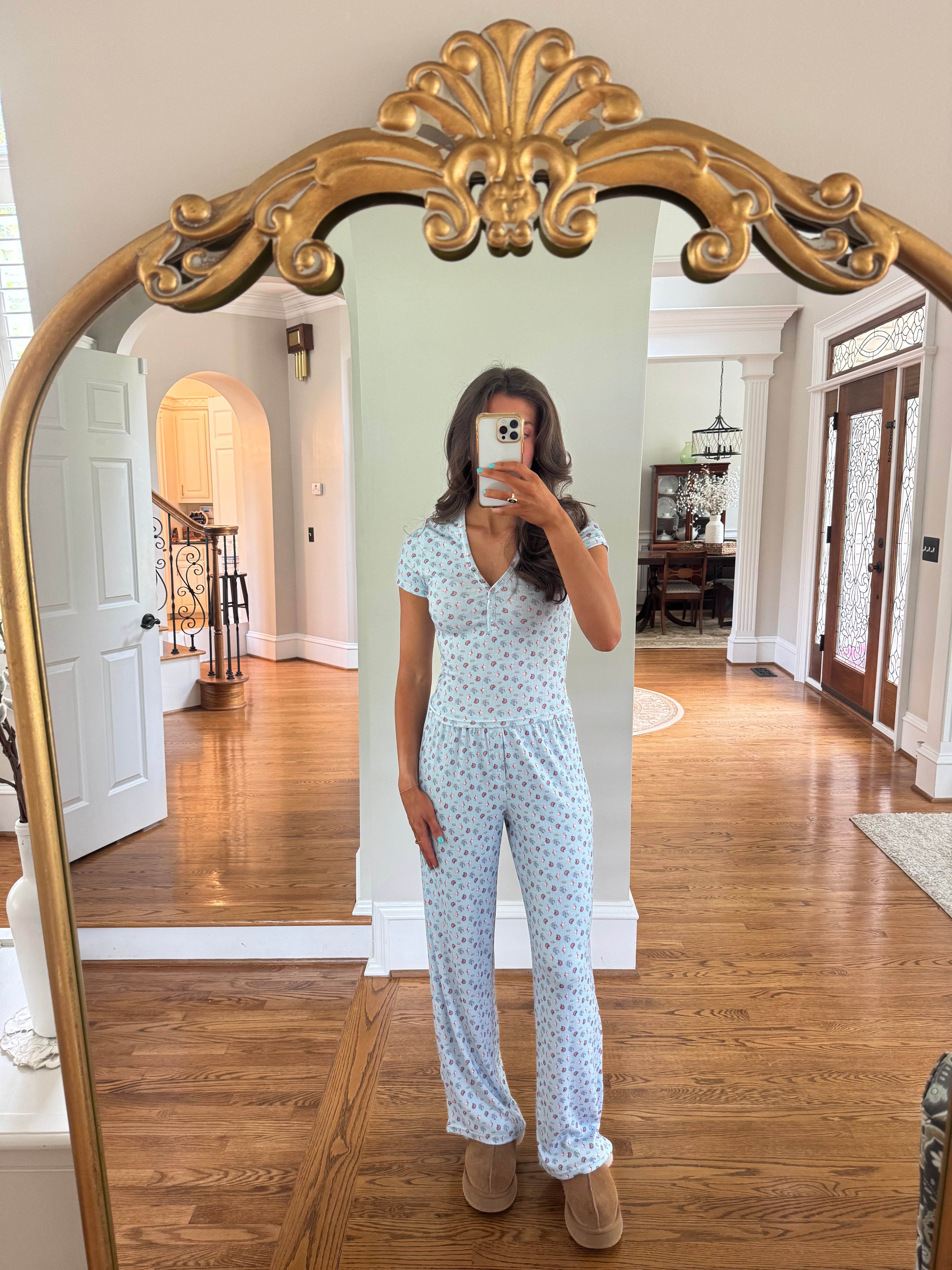 Seashell Pajama Bottom- Ice Melt