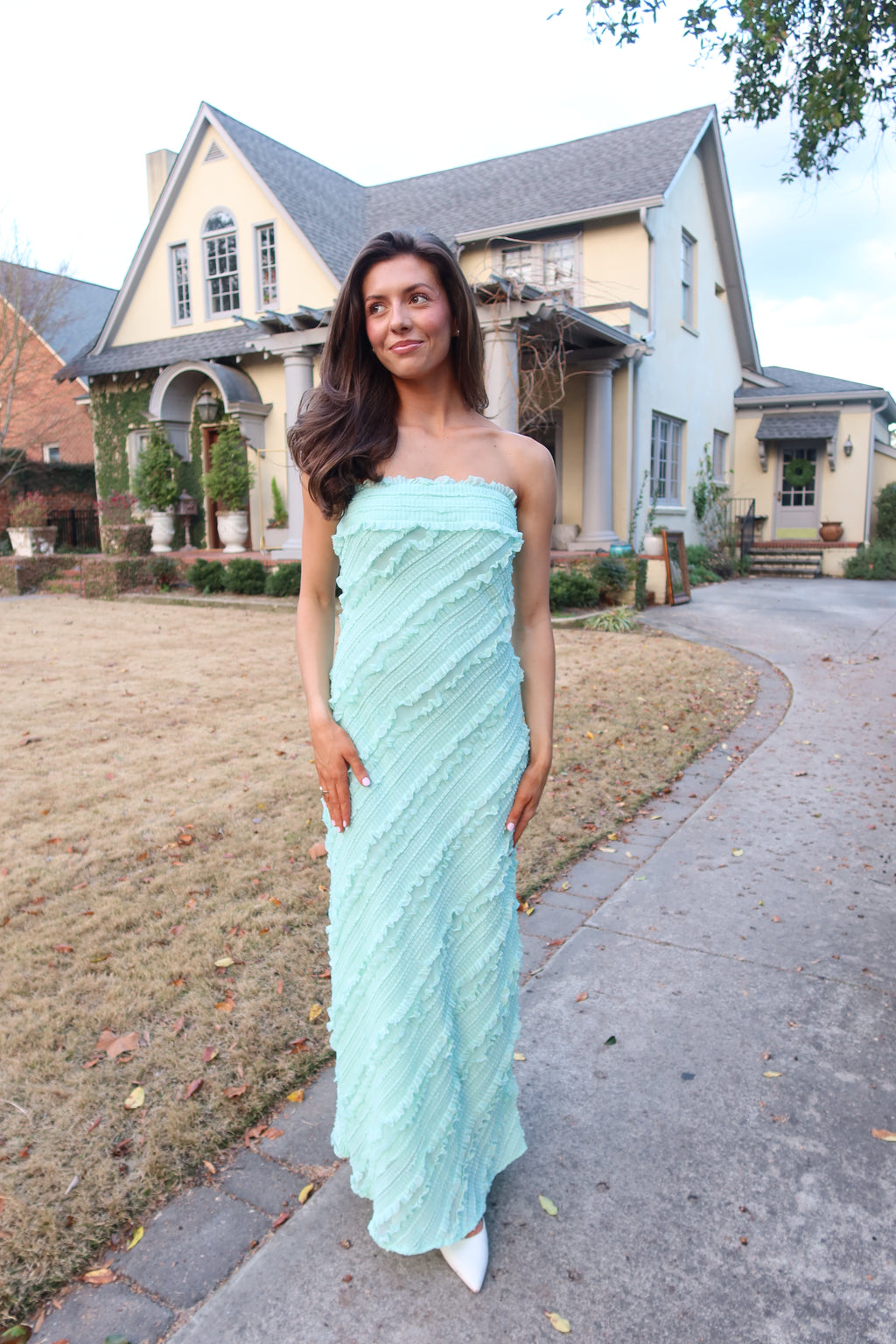 Mint Meadow Maxi Dress- Mint Green