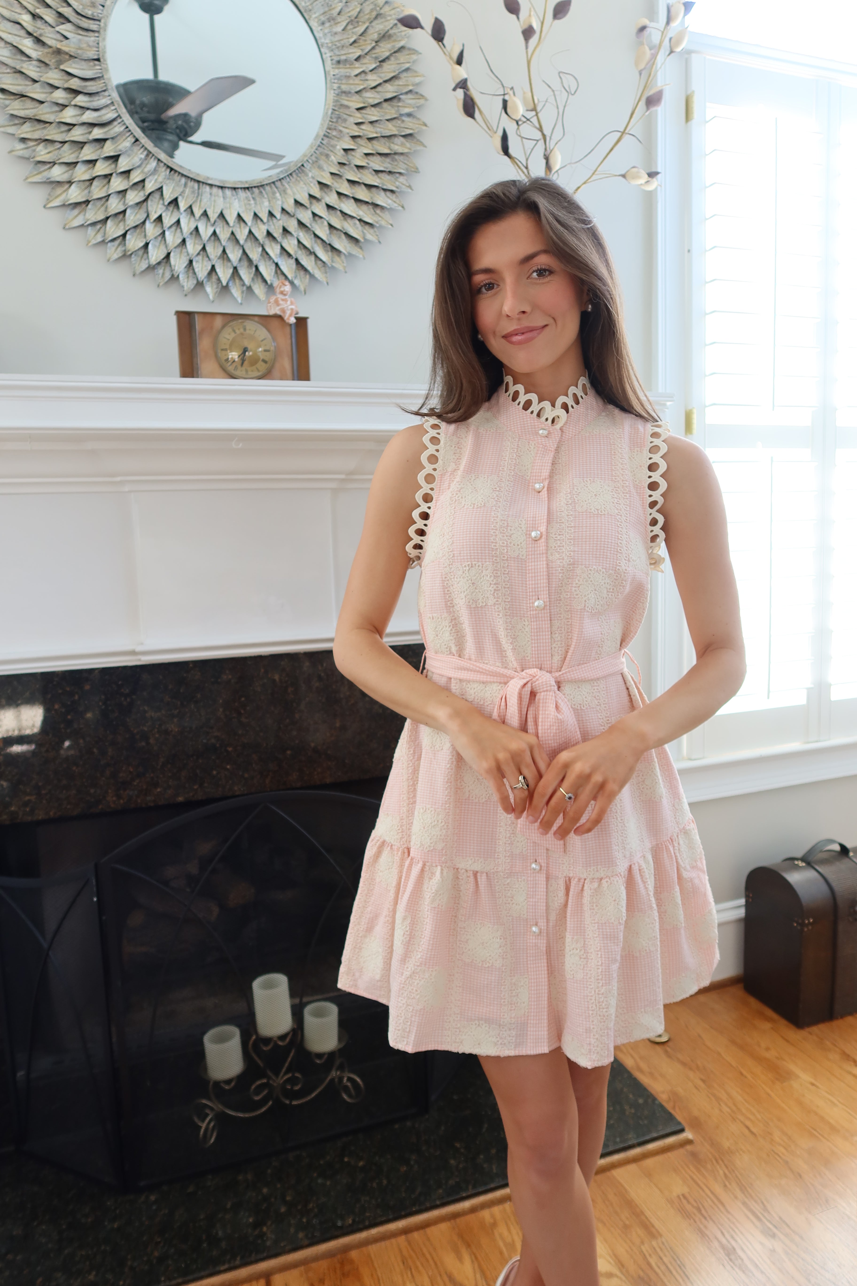 pearl mini dress Charleston Pearl Mini Dress- Pink – Frankie Greer