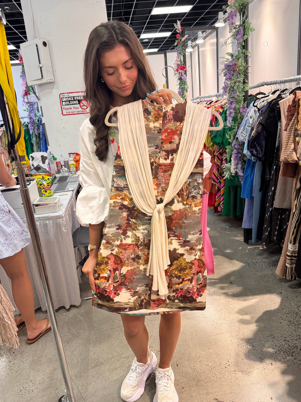 PREORDER 10/30 Swan Garden Mini Dress- Multi