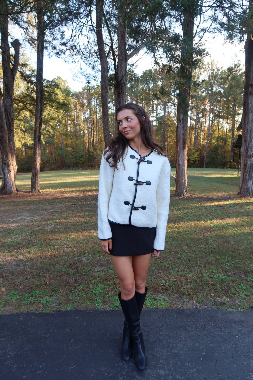 Cotswold Jacket- Ivory/Black