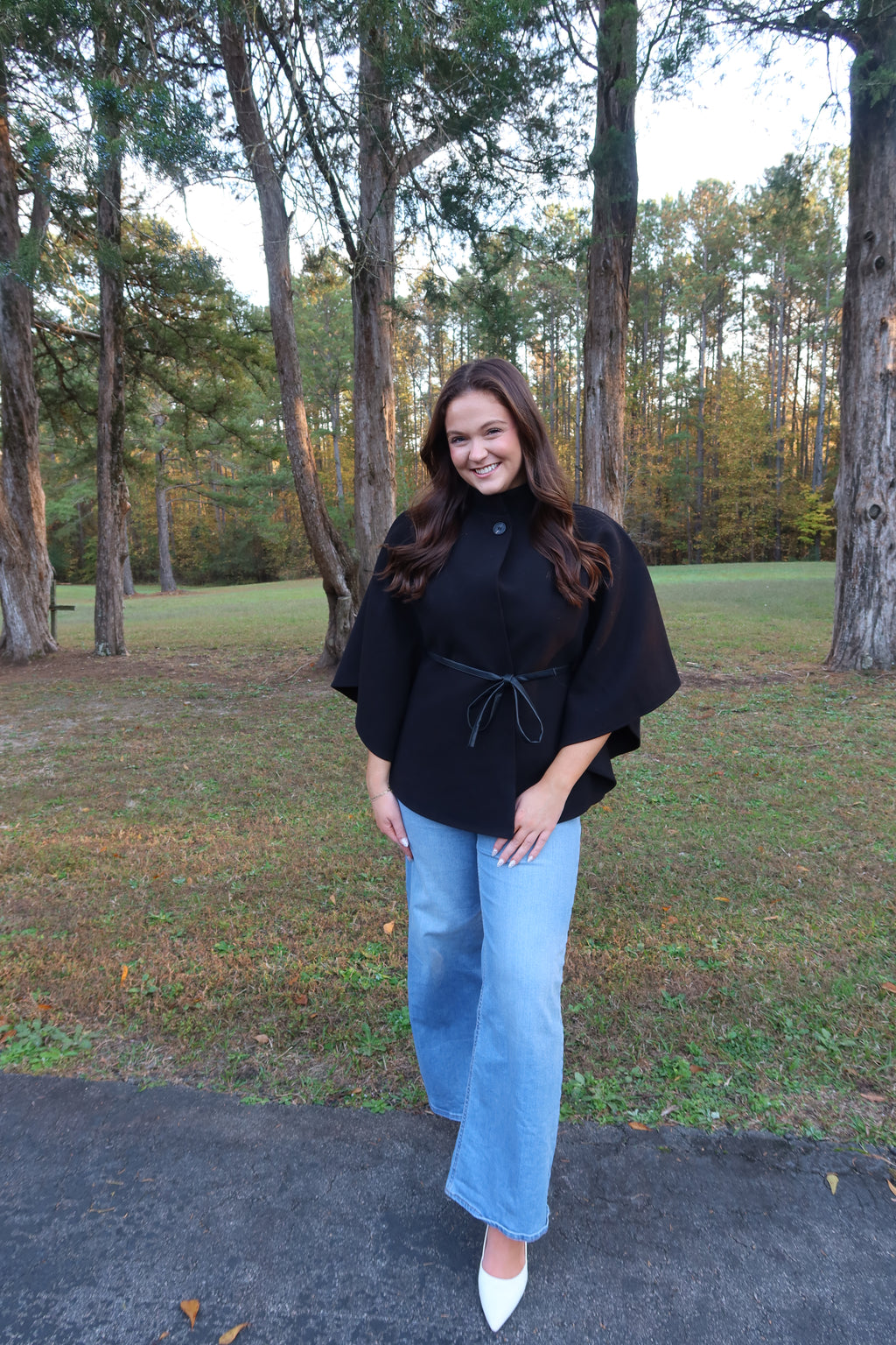 Kingston Cape Coat- Black