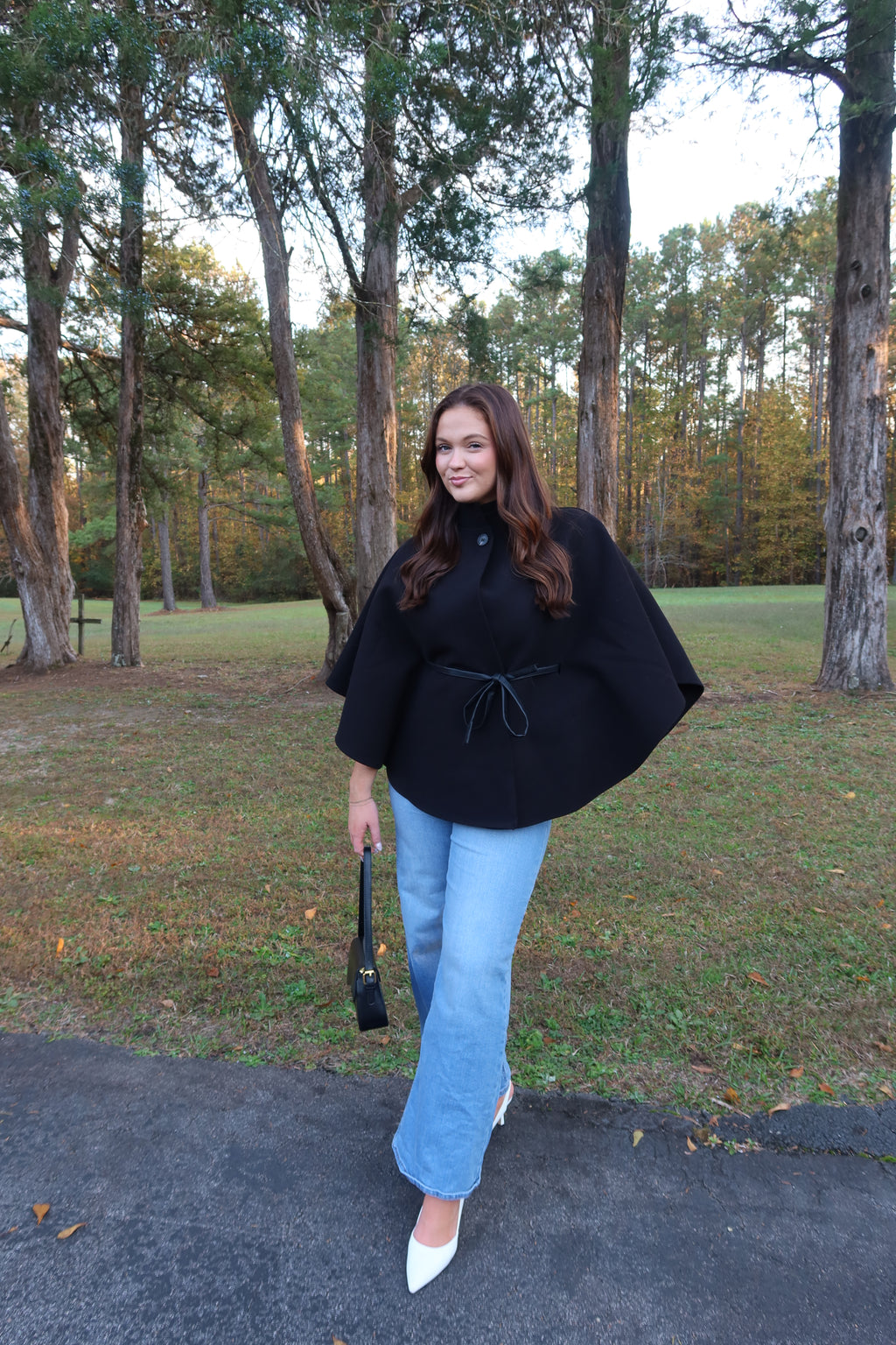 Kingston Cape Coat- Black