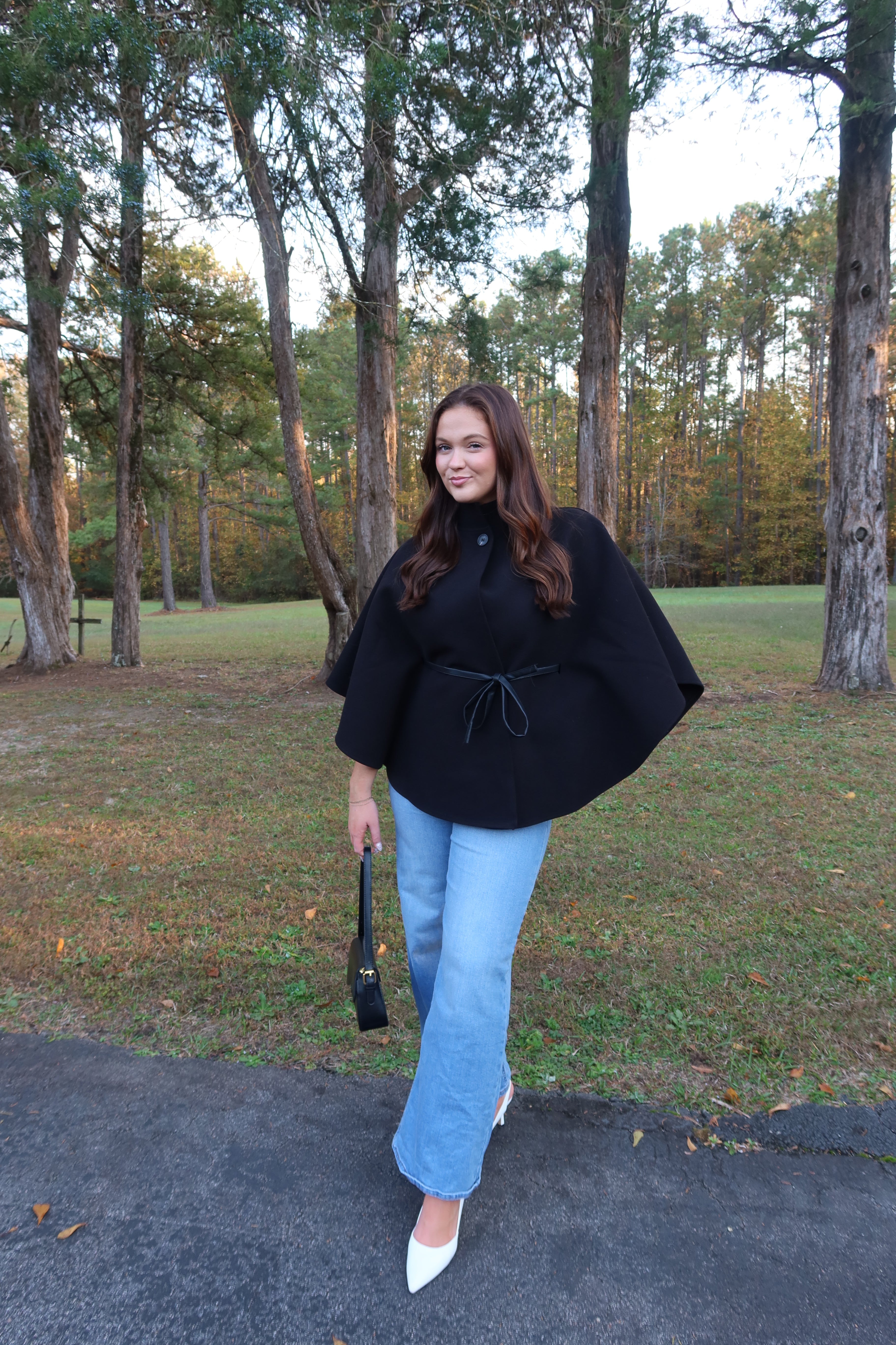 Kingston Cape Coat- Black