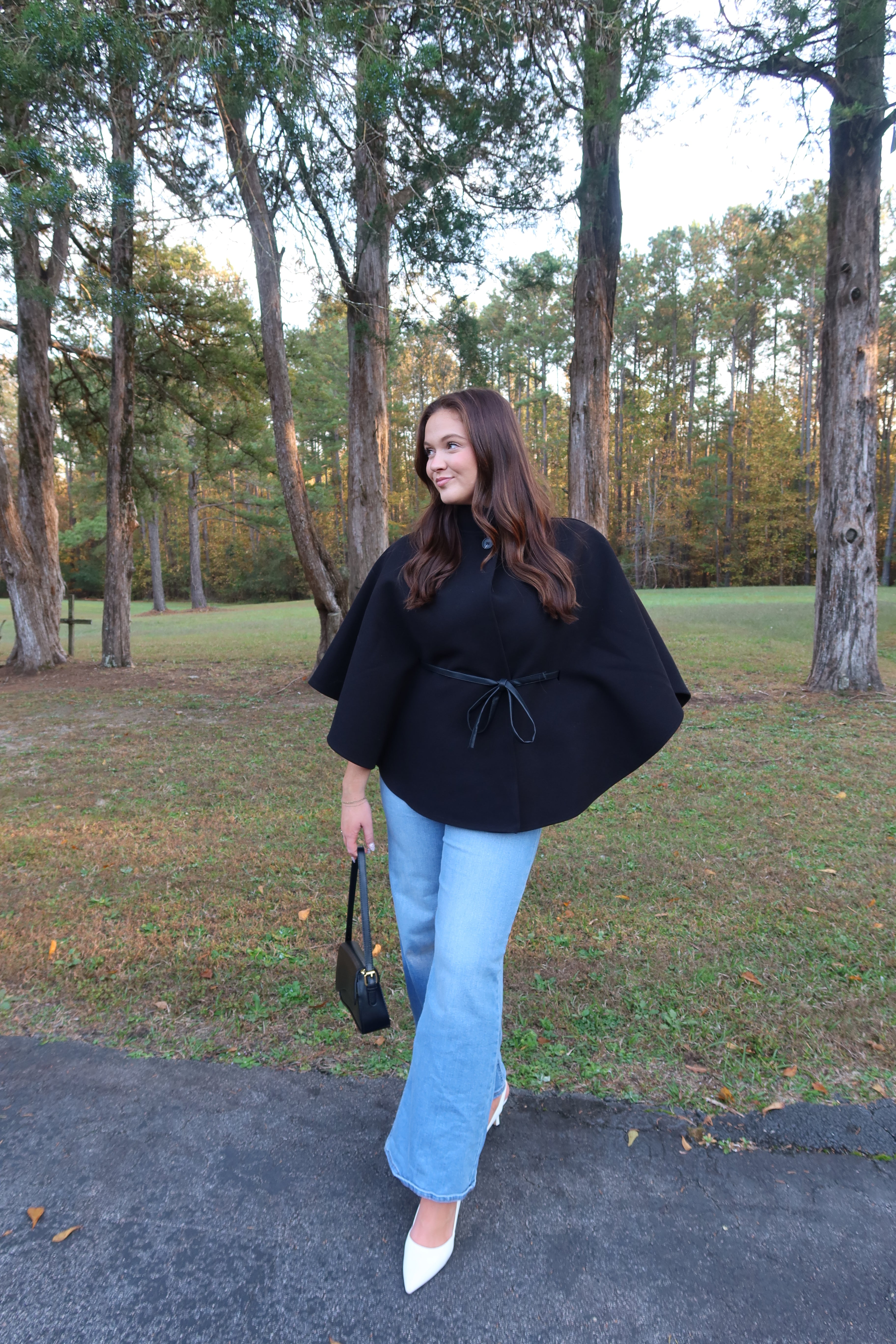 Kingston Cape Coat- Black