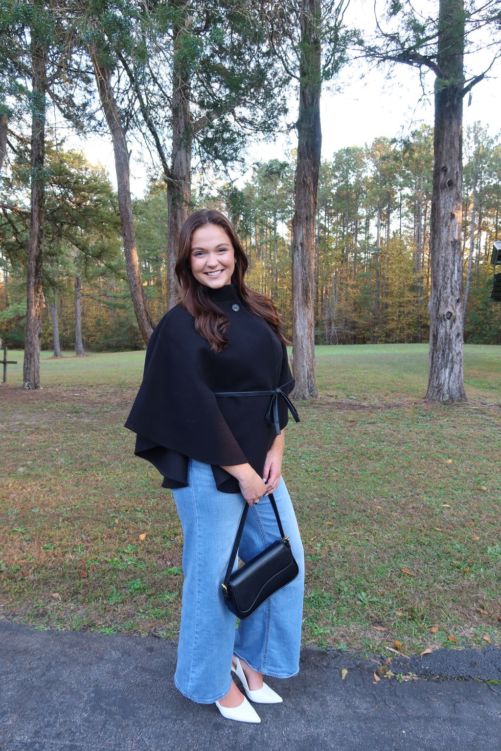 Kingston Cape Coat- Black