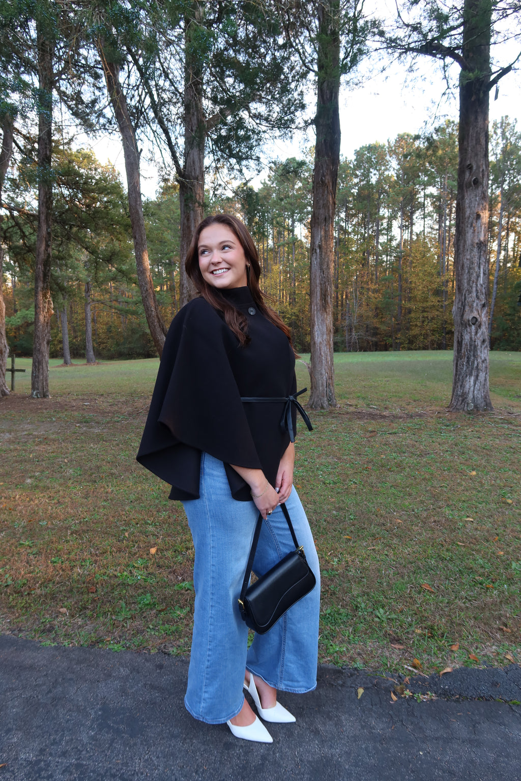 Kingston Cape Coat- Black