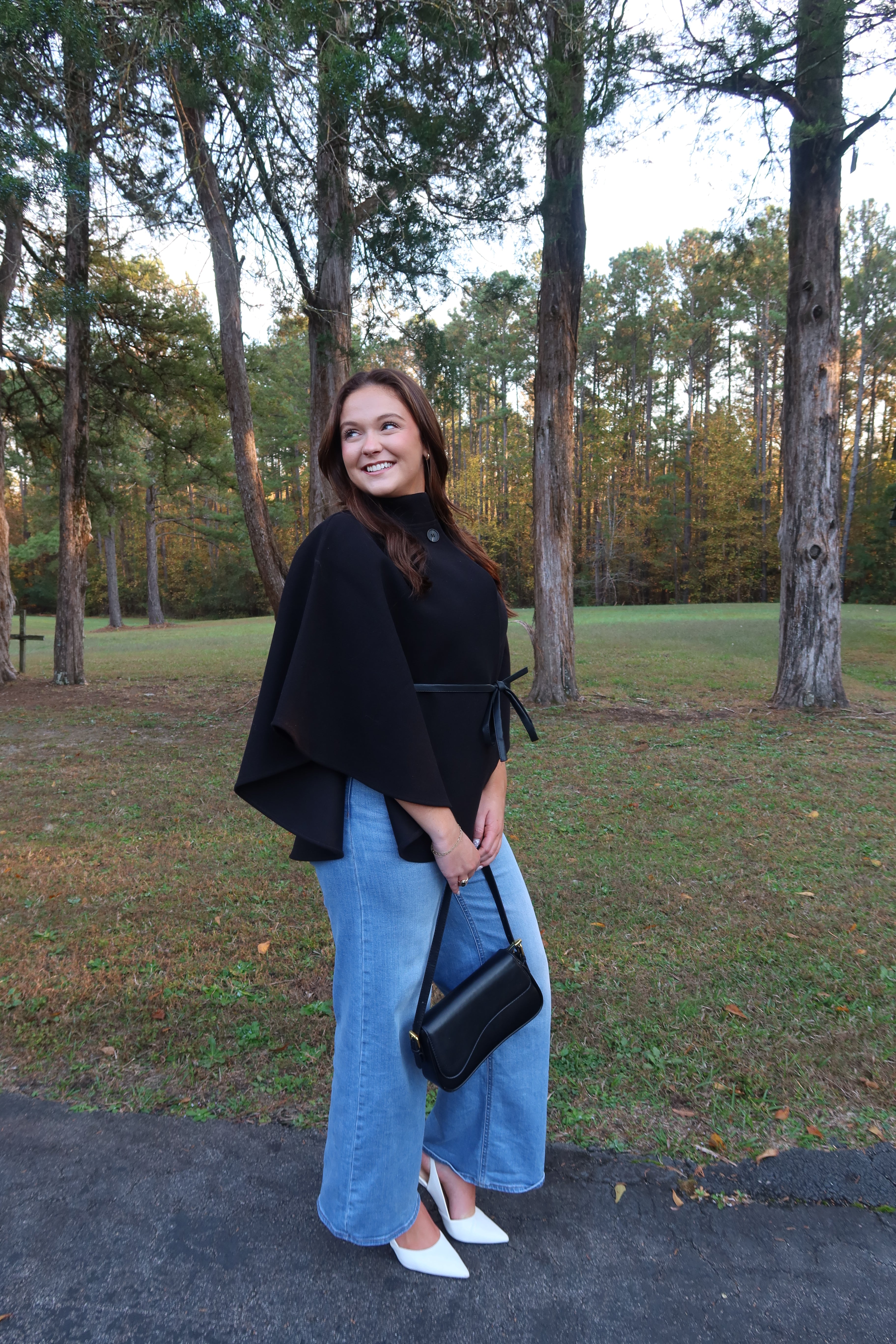 Kingston Cape Coat- Black