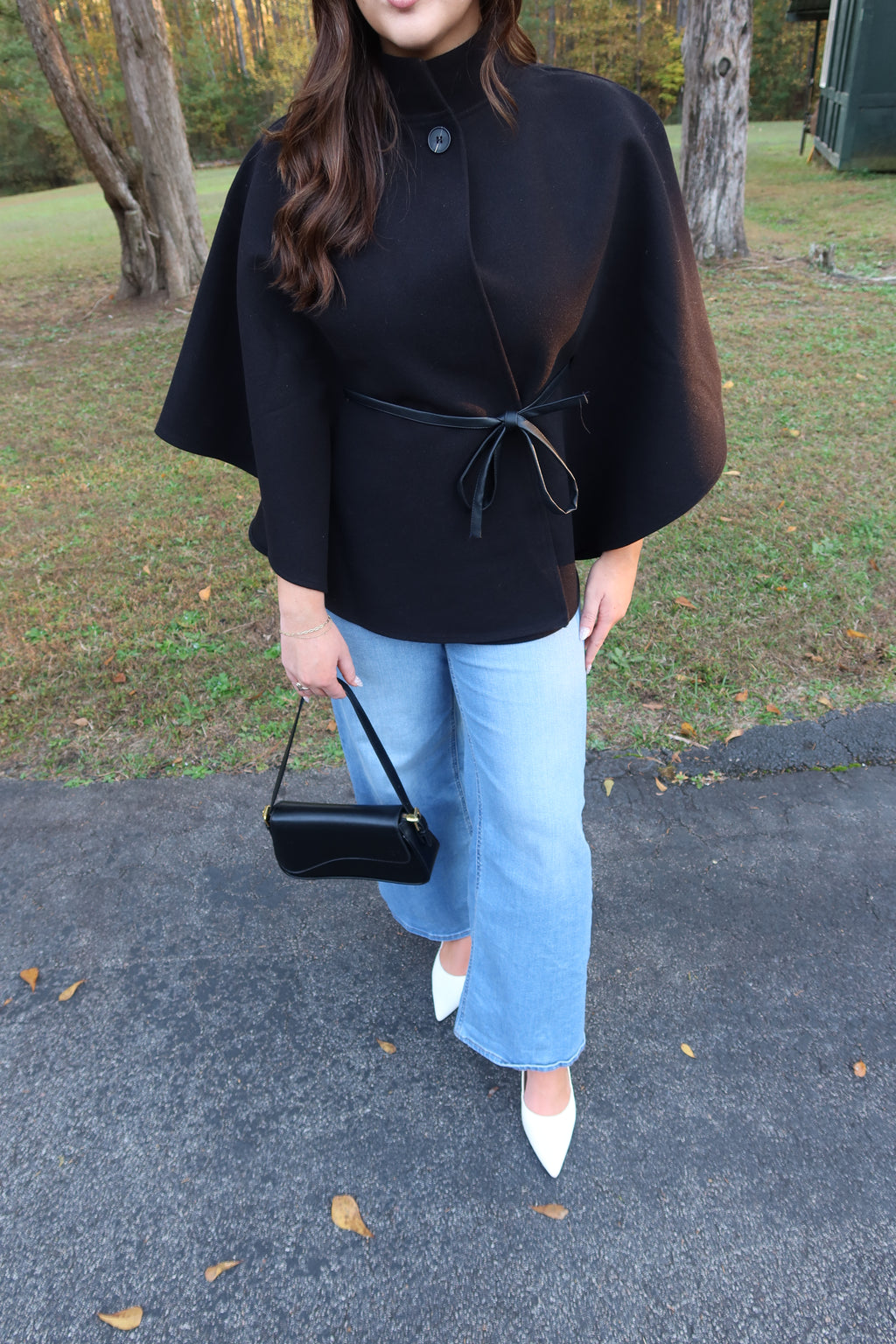 Kingston Cape Coat- Black
