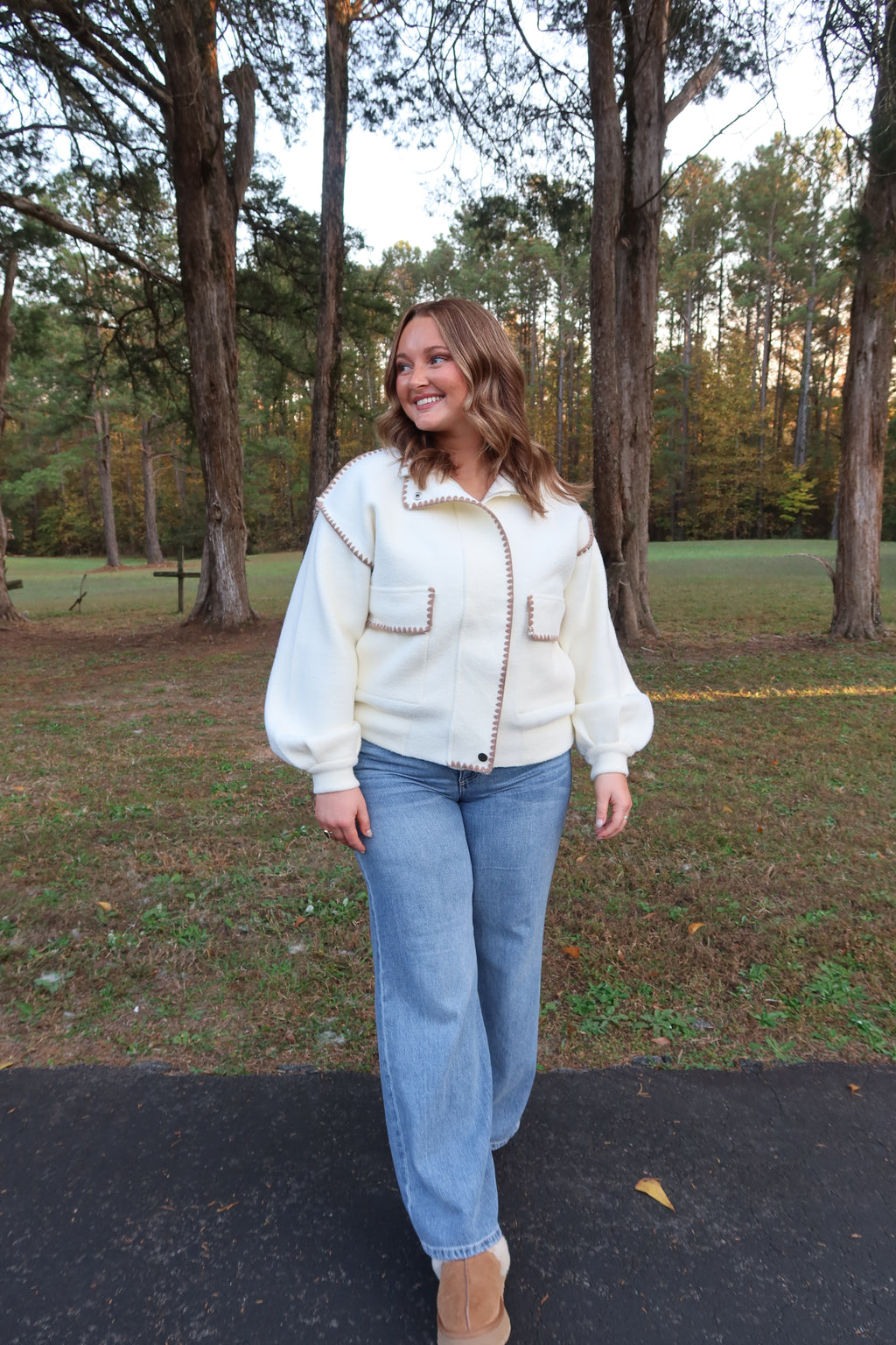 Cabinwood Jacket- Ivory/Mocha