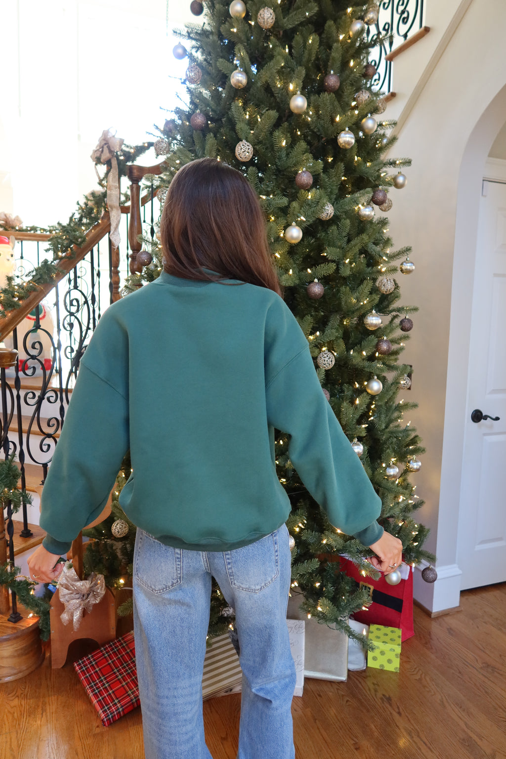 Holly Mockneck Sweater- Green