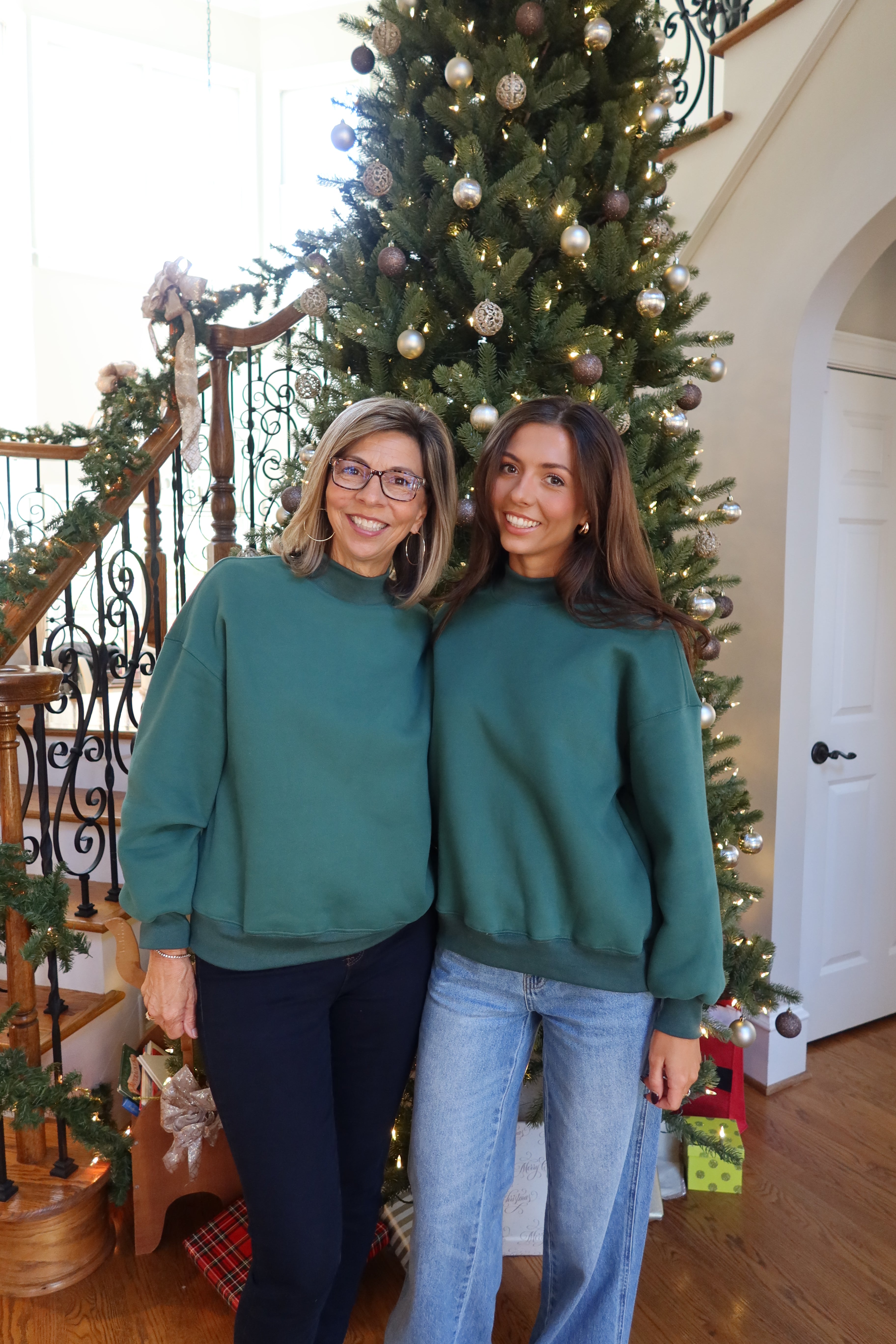 Holly Mockneck Sweater- Green