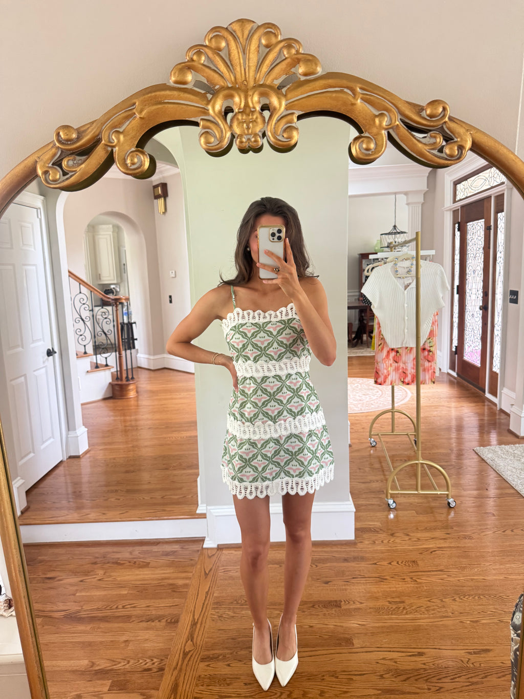 Palm Beach Mini Dress- Green
