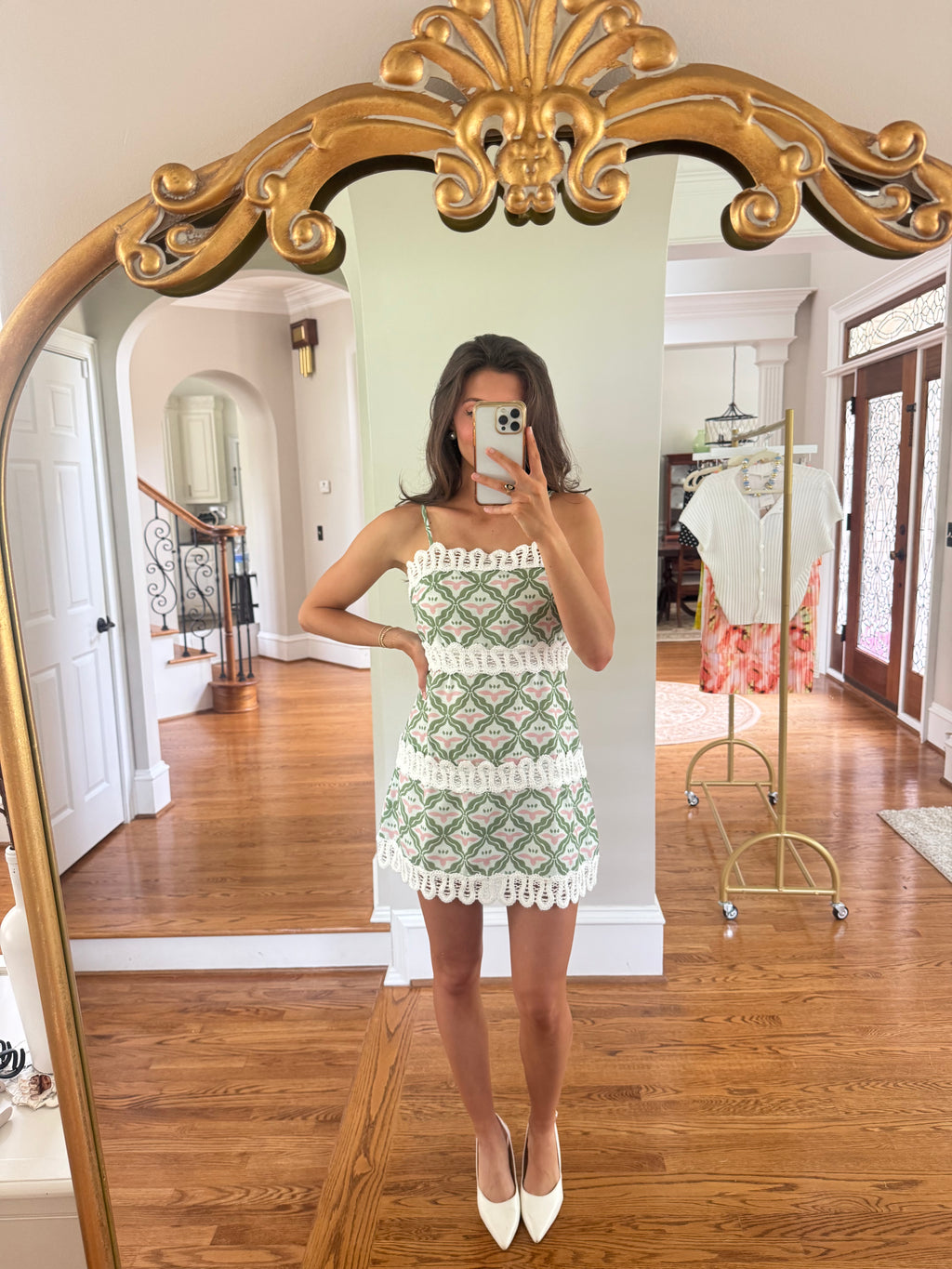 Palm Beach Mini Dress- Green