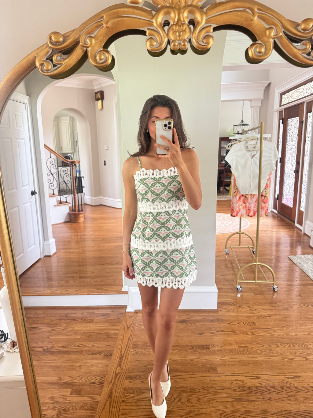 Palm Beach Mini Dress- Green