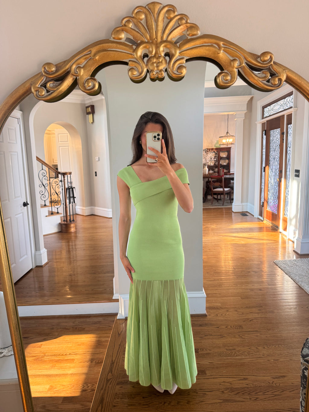 Greer Garden Maxi Dress- Light Green